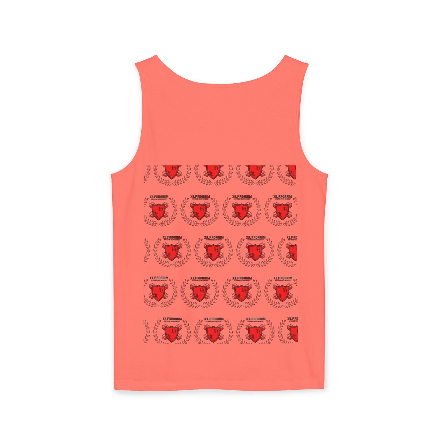 Unisex Garment-Dyed Tank Top - 'Light Weight Baby' Gym Shirt with Back Design