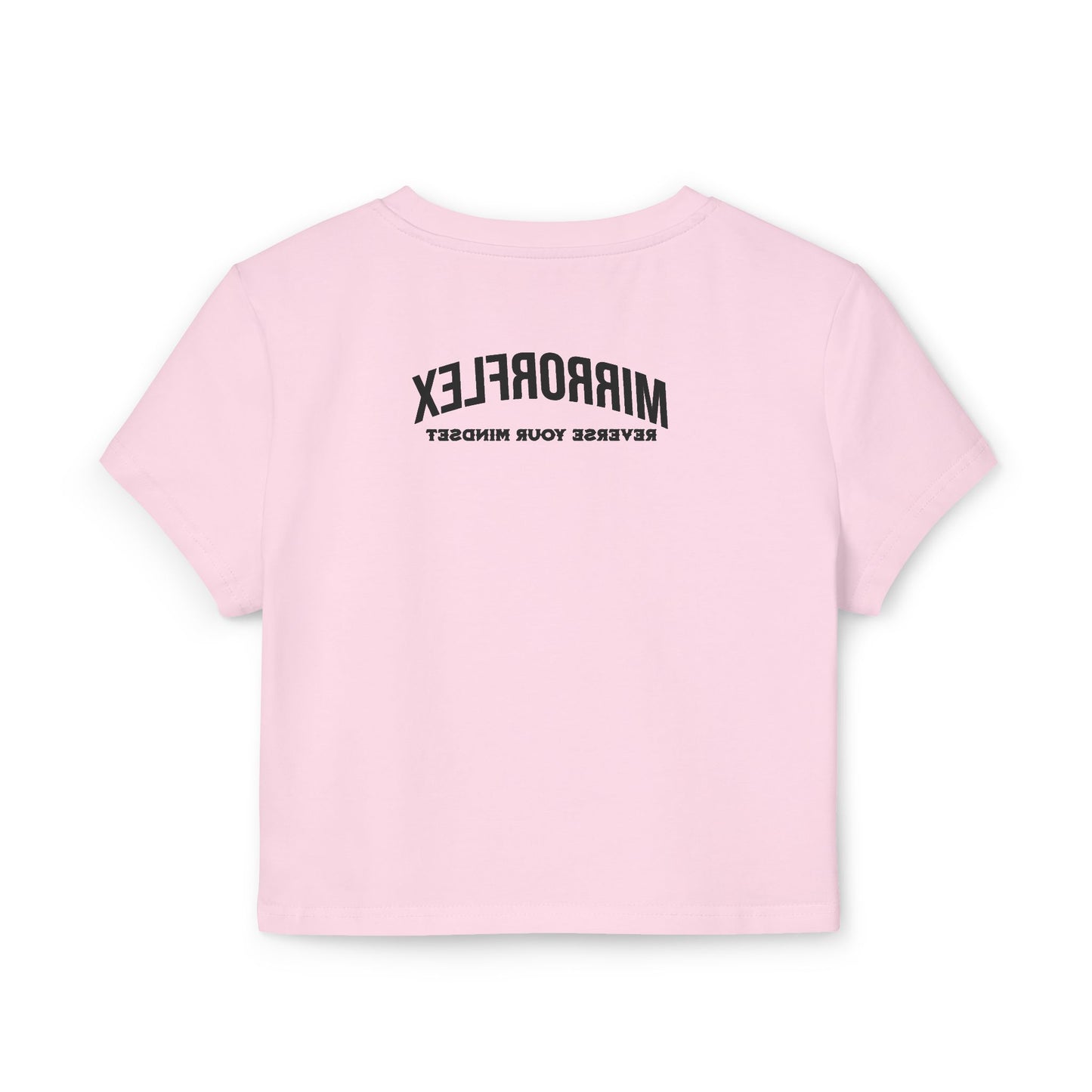 Motivational Women's Baby Tee - "Don't Wish For It" Fitness Shirt