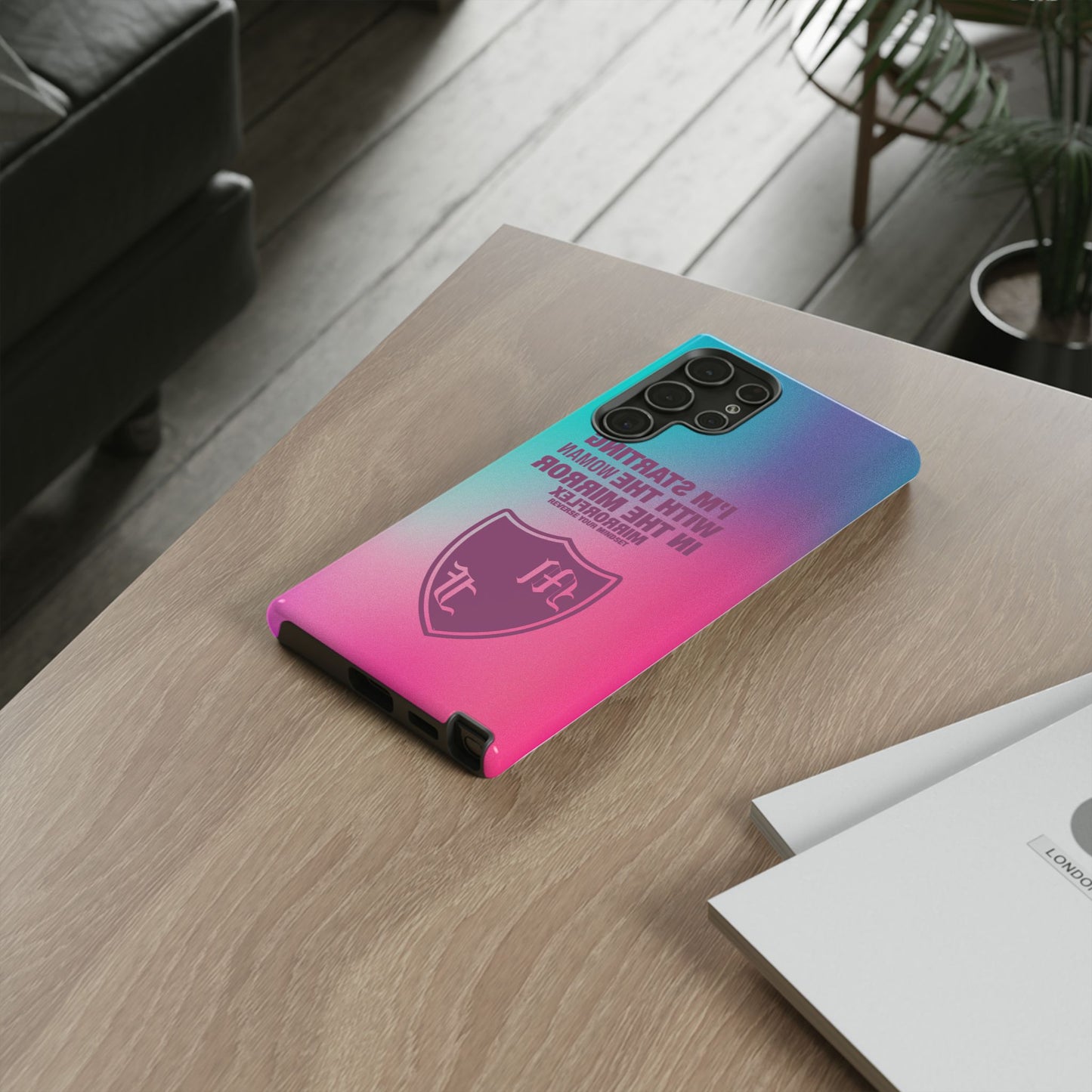 Empowering Phone Case - 'Starting with the Woman in the Mirror' Design