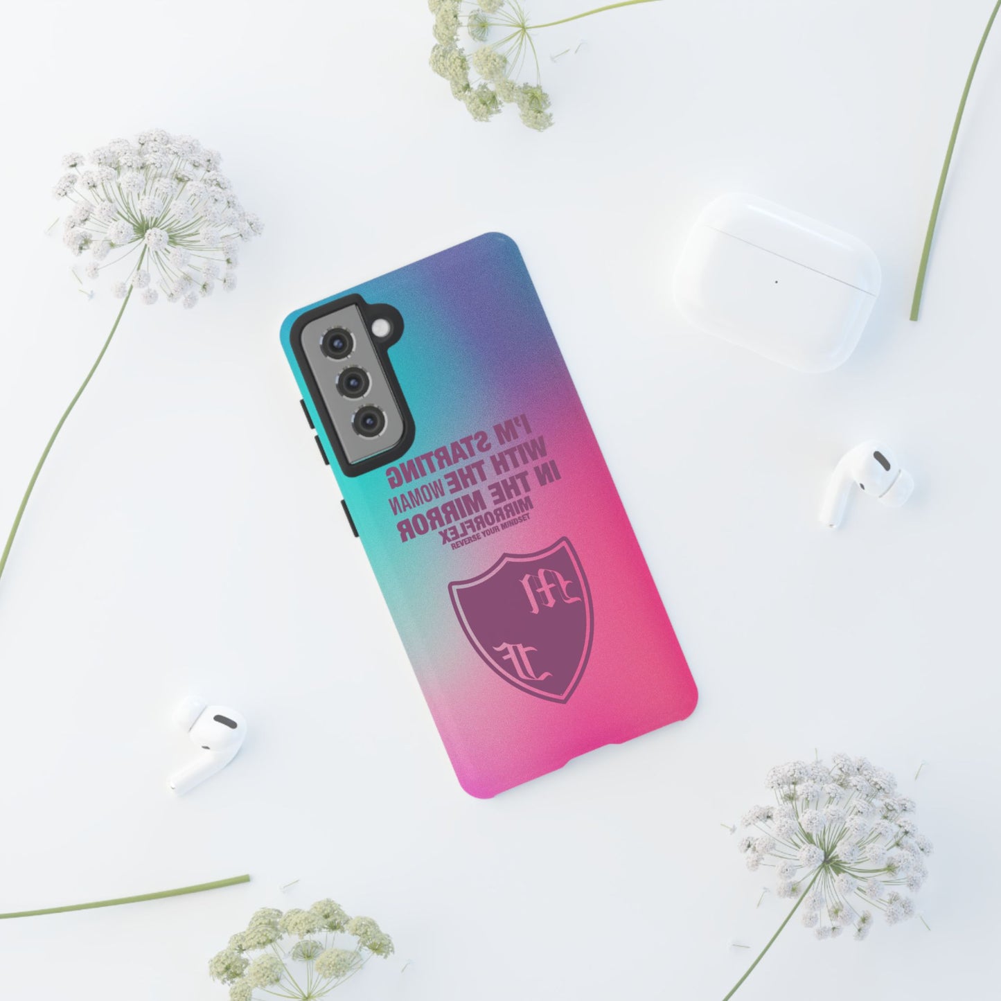 Empowering Phone Case - 'Starting with the Woman in the Mirror' Design