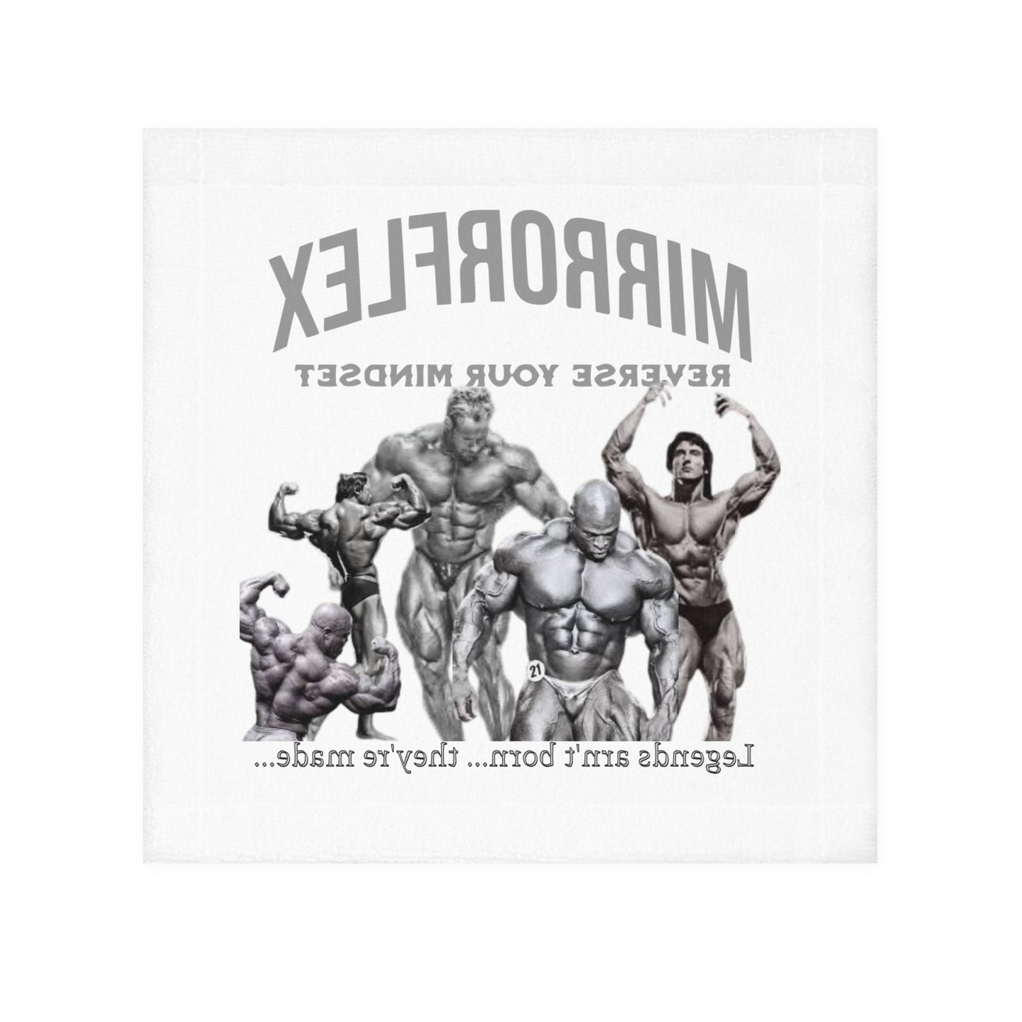 Fitness Motivational Face Towel - 'MirrorFlex: Reverses Your Mindset'