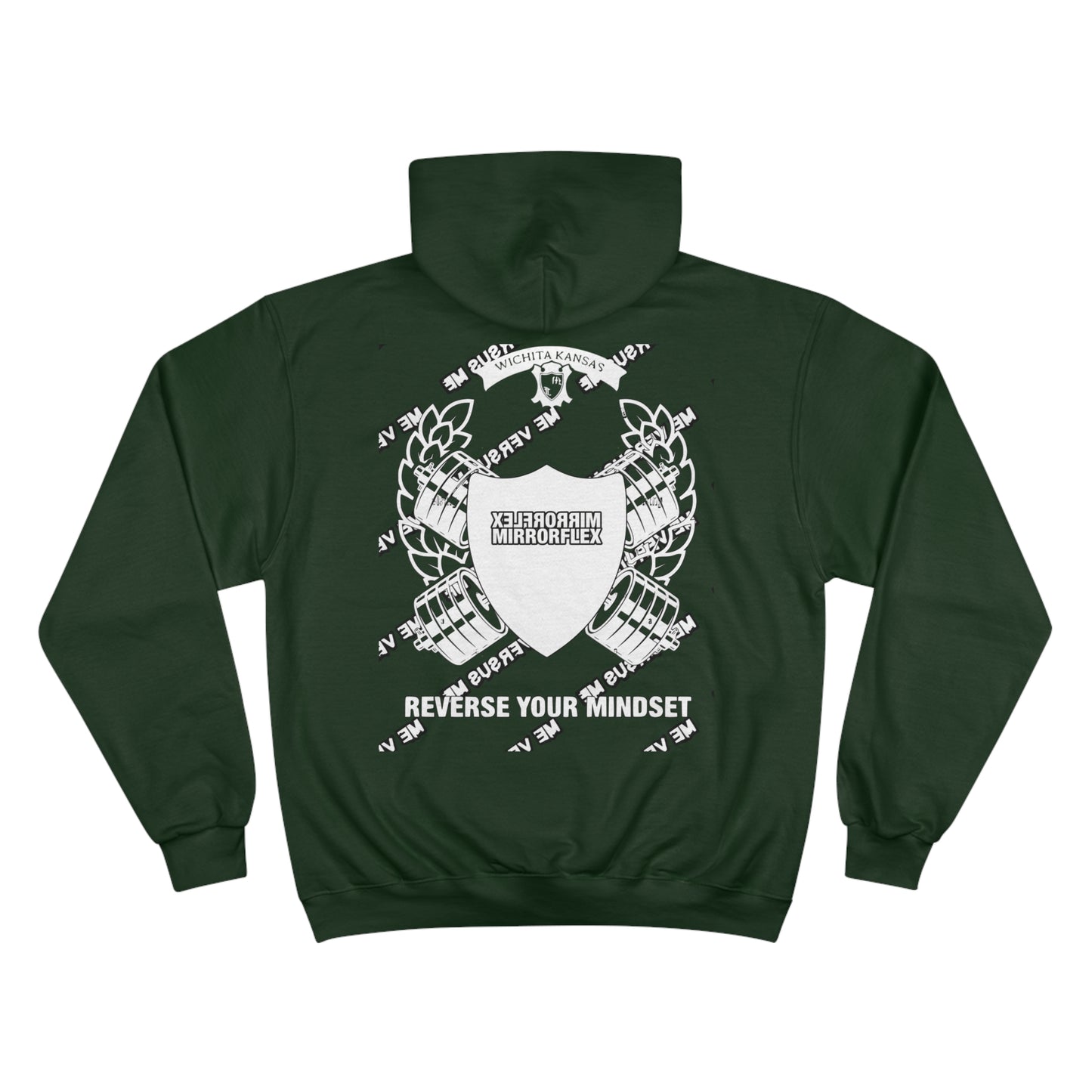 Motivational Champion Hoodie - Reverse Your Mindset, Fitness Inspiration, Gym Wear