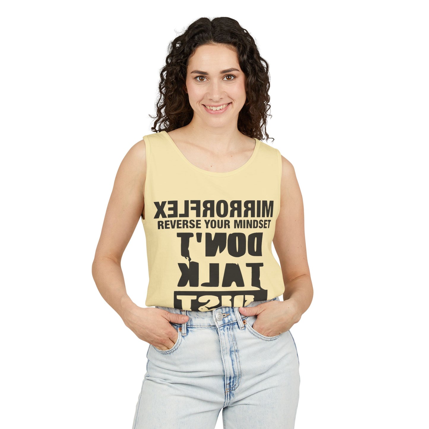 Motivational Unisex Tank Top - 'Reverse Your Mindset'