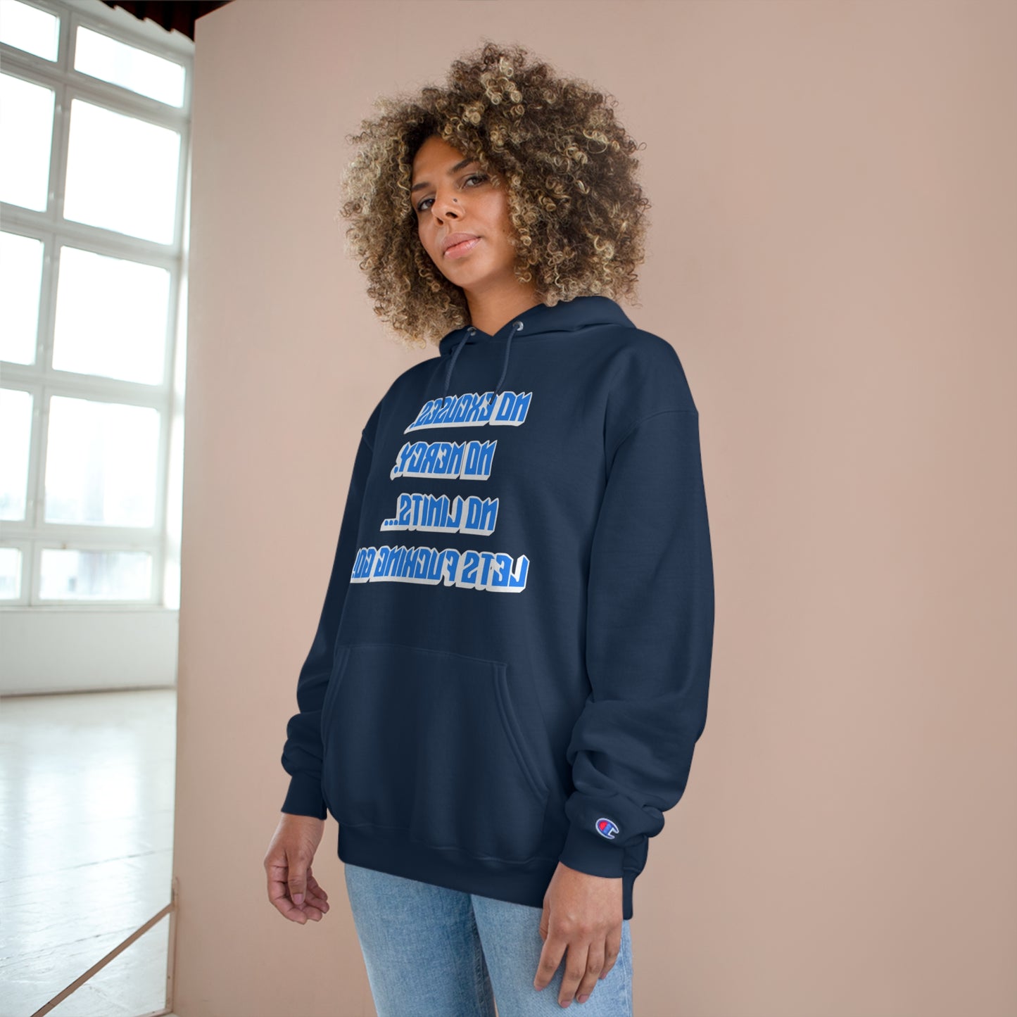 Motivational Champion Hoodie - No Excuses, No Mercy, No Limits!