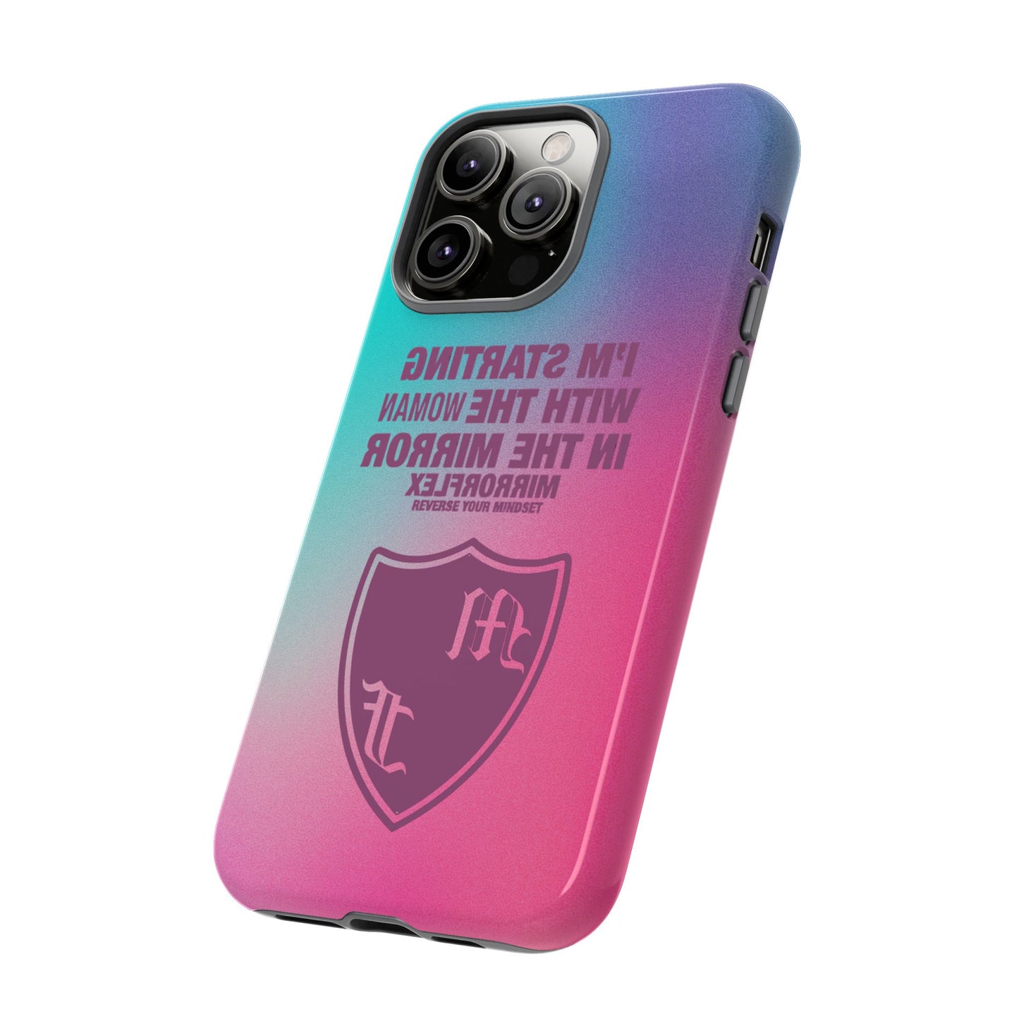 Empowering Phone Case - 'Starting with the Woman in the Mirror' Design