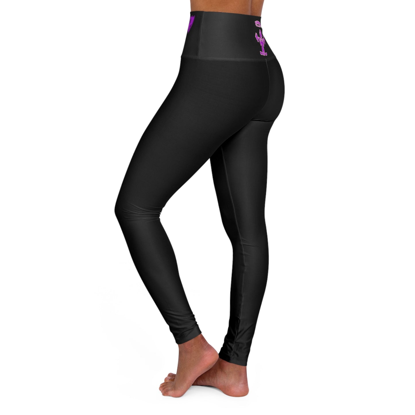 Empower Your Workout: High Waisted Yoga Leggings with Motivational Design