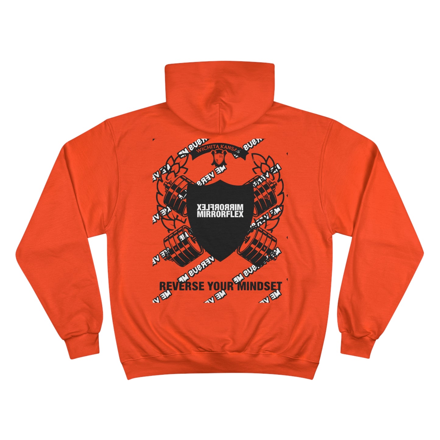 Motivational Champion Hoodie - Reverse Your Mindset, Fitness Inspiration, Gym Wear