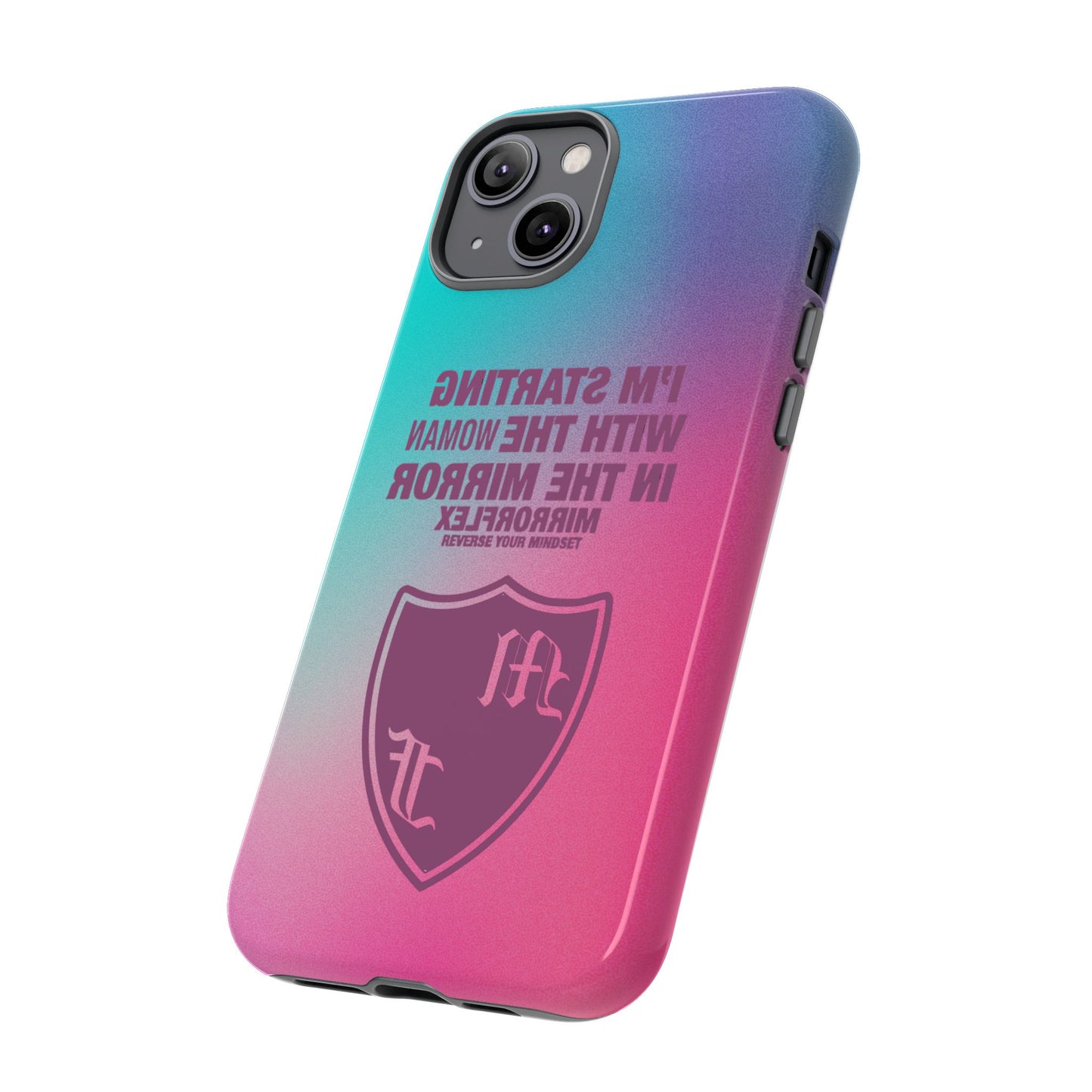 Empowering Phone Case - 'Starting with the Woman in the Mirror' Design
