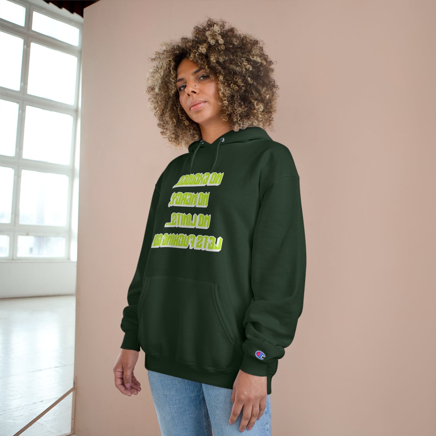 Motivational Champion Hoodie - No Excuses, No Mercy, No Limits!