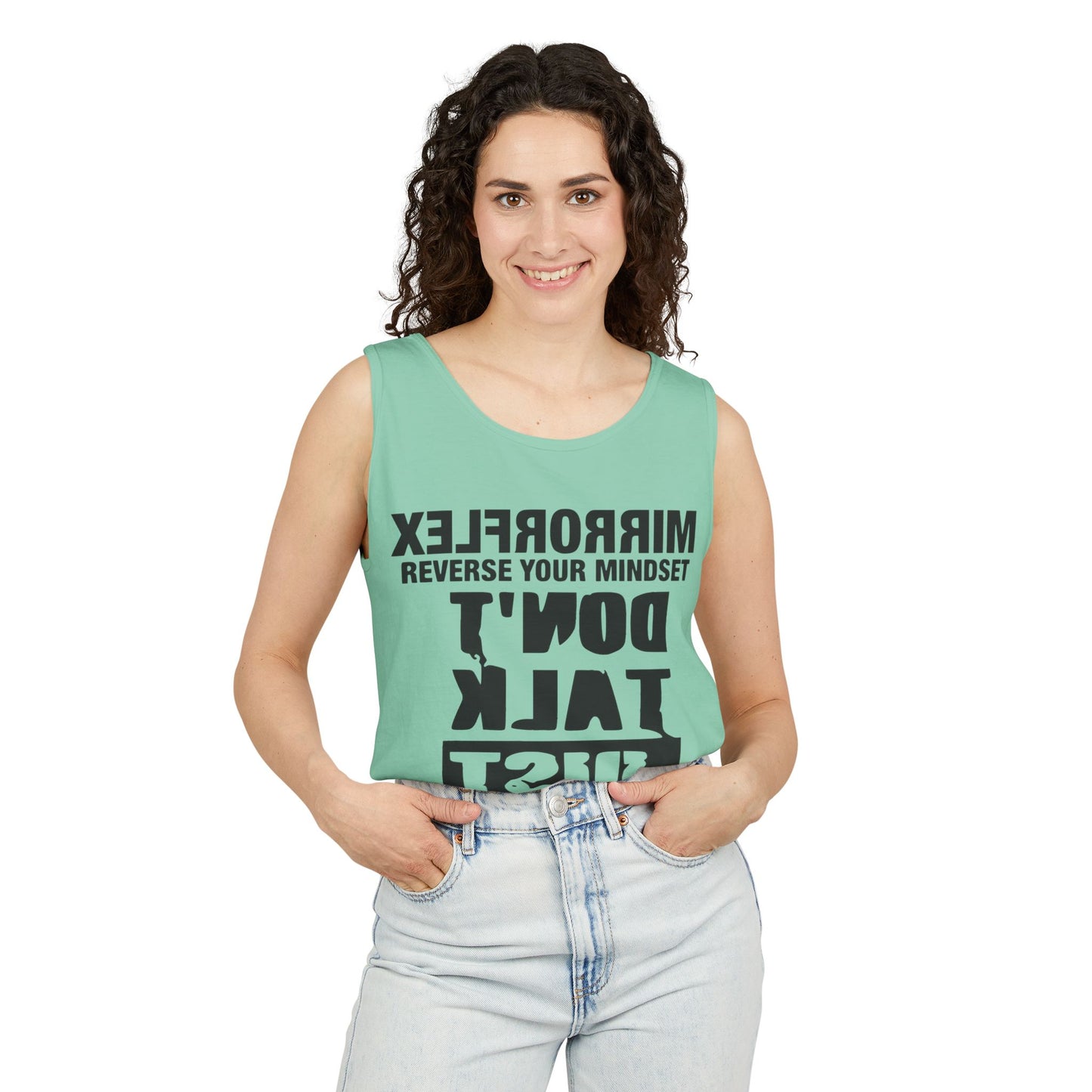 Motivational Unisex Tank Top - 'Reverse Your Mindset'