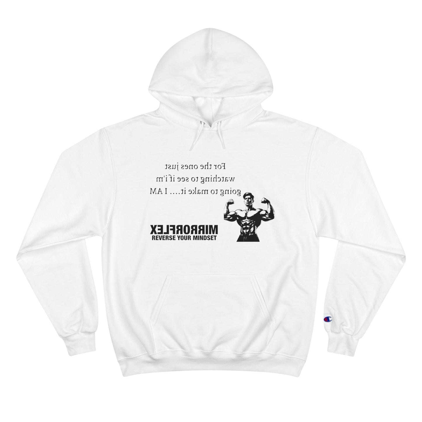 Motivational Champion Hoodie - Reverse Your Mindset, Fitness Inspiration, Gym Wear