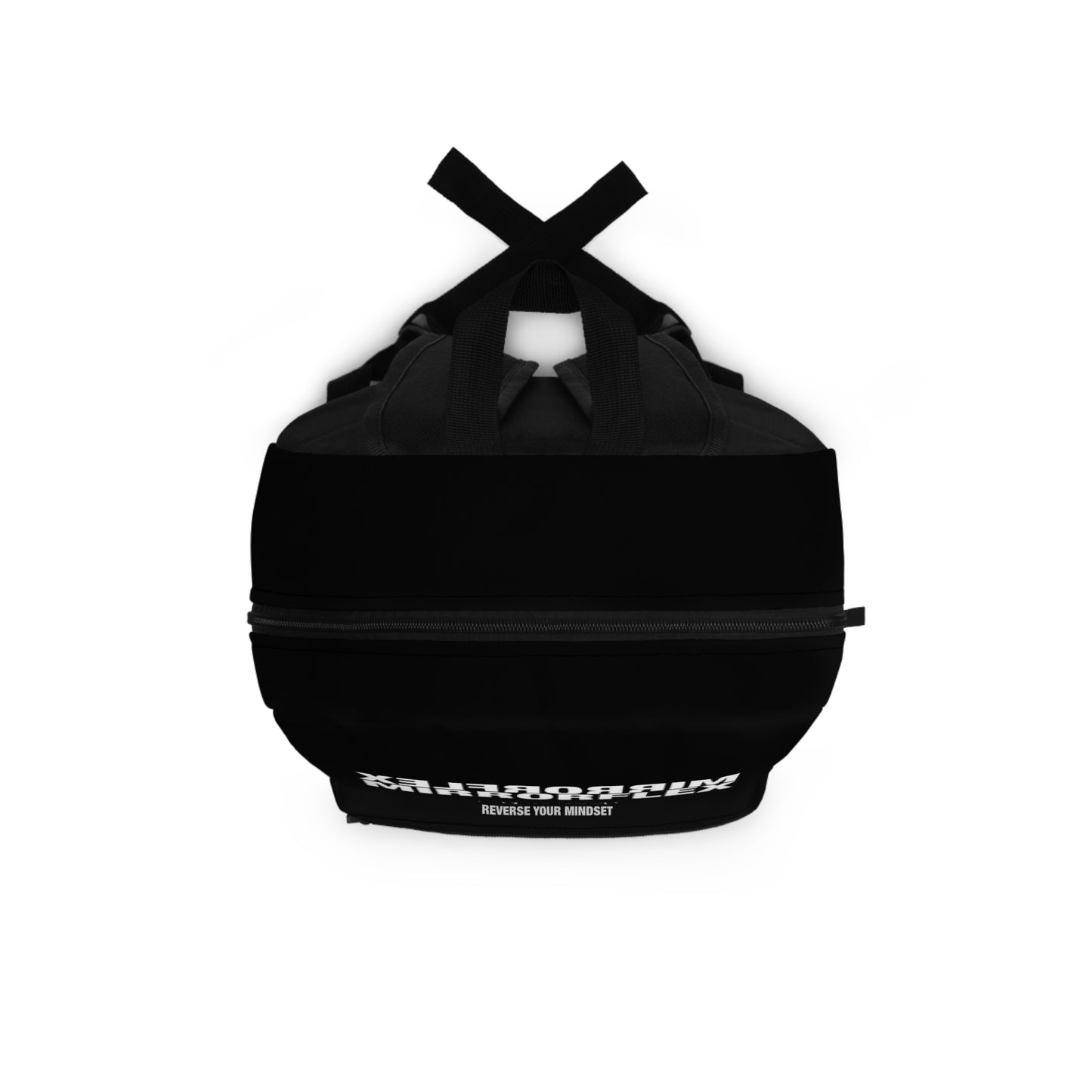Stylish Black Backpack with Mirrorflex Design - Perfect for School or Travel