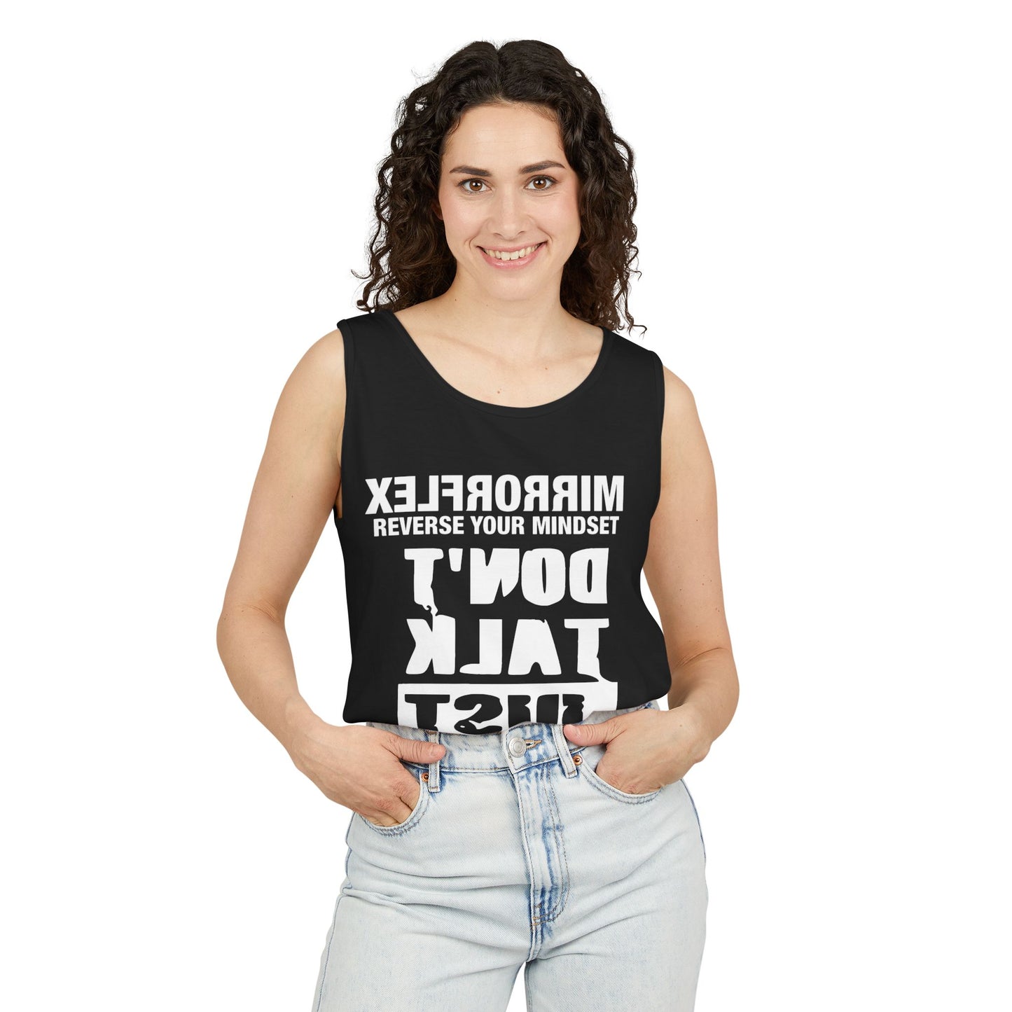 Motivational Unisex Tank Top - 'Reverse Your Mindset'