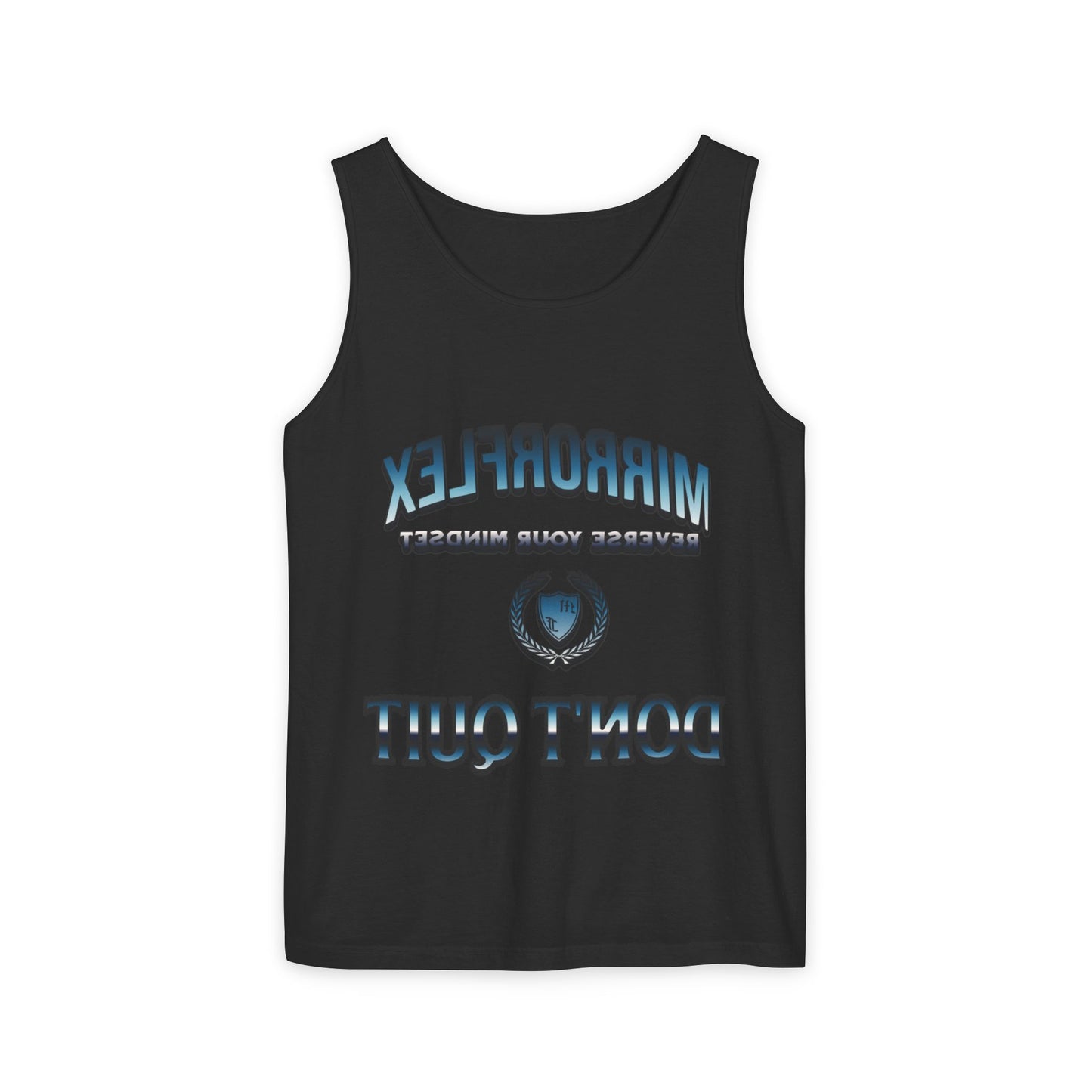 Unisex Garment-Dyed Tank Top - "Don't Quit" Motivational Shirt for Athletes & Casual Wear