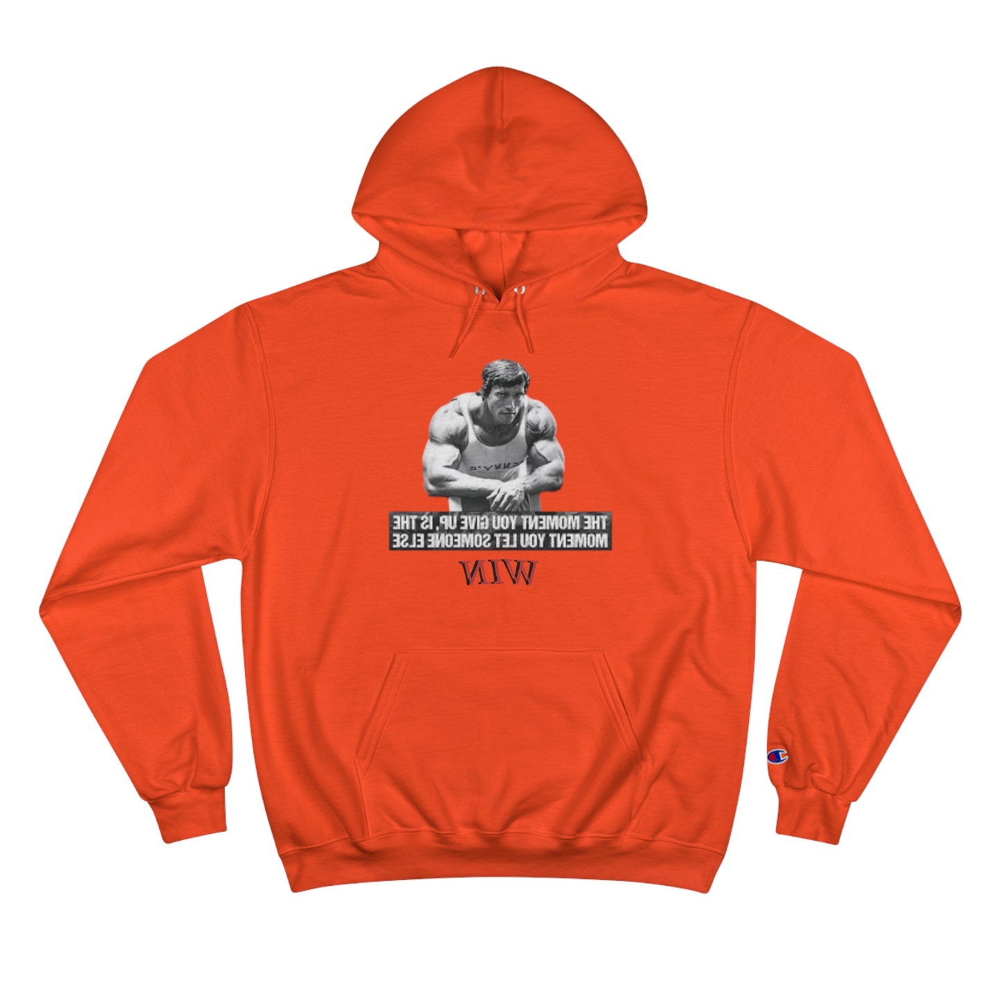 Motivational Champion Hoodie - 'WIN' Quote | Fitness Apparel