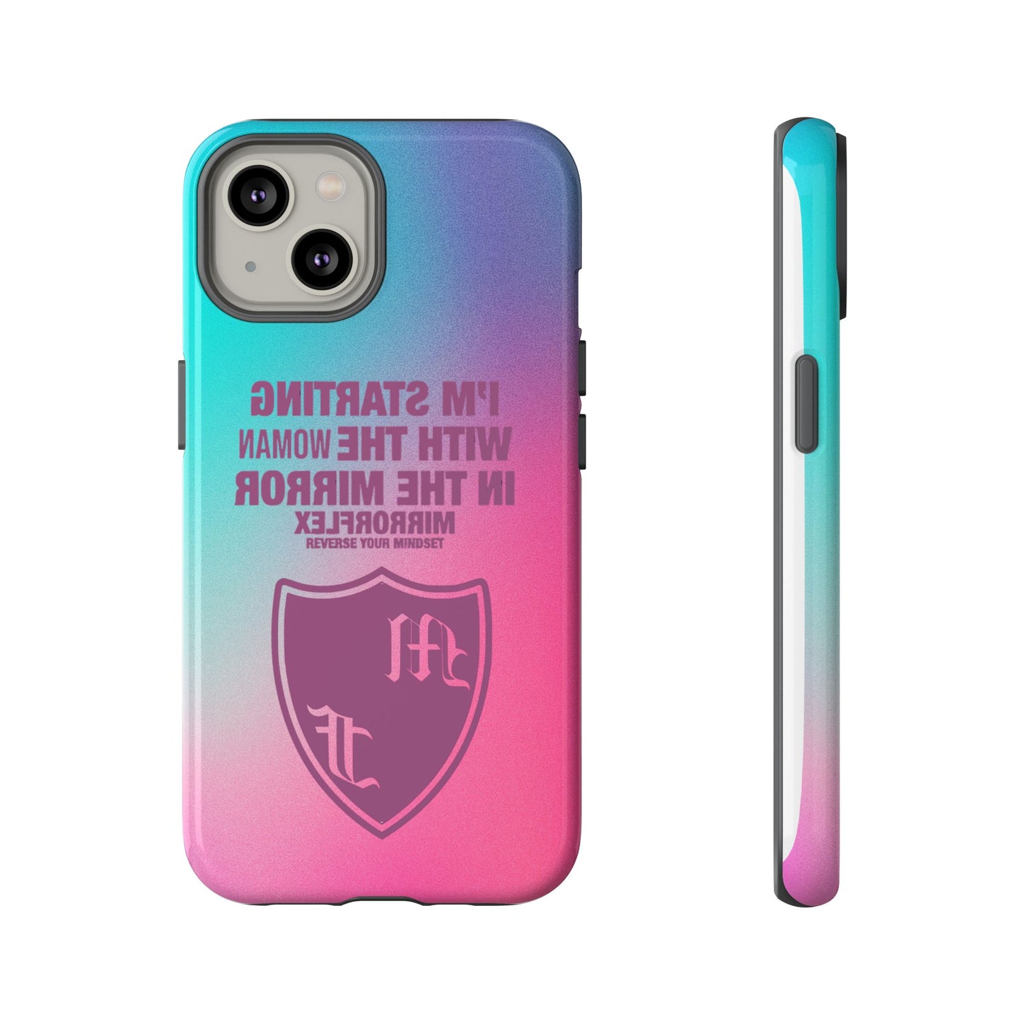 Empowering Phone Case - 'Starting with the Woman in the Mirror' Design