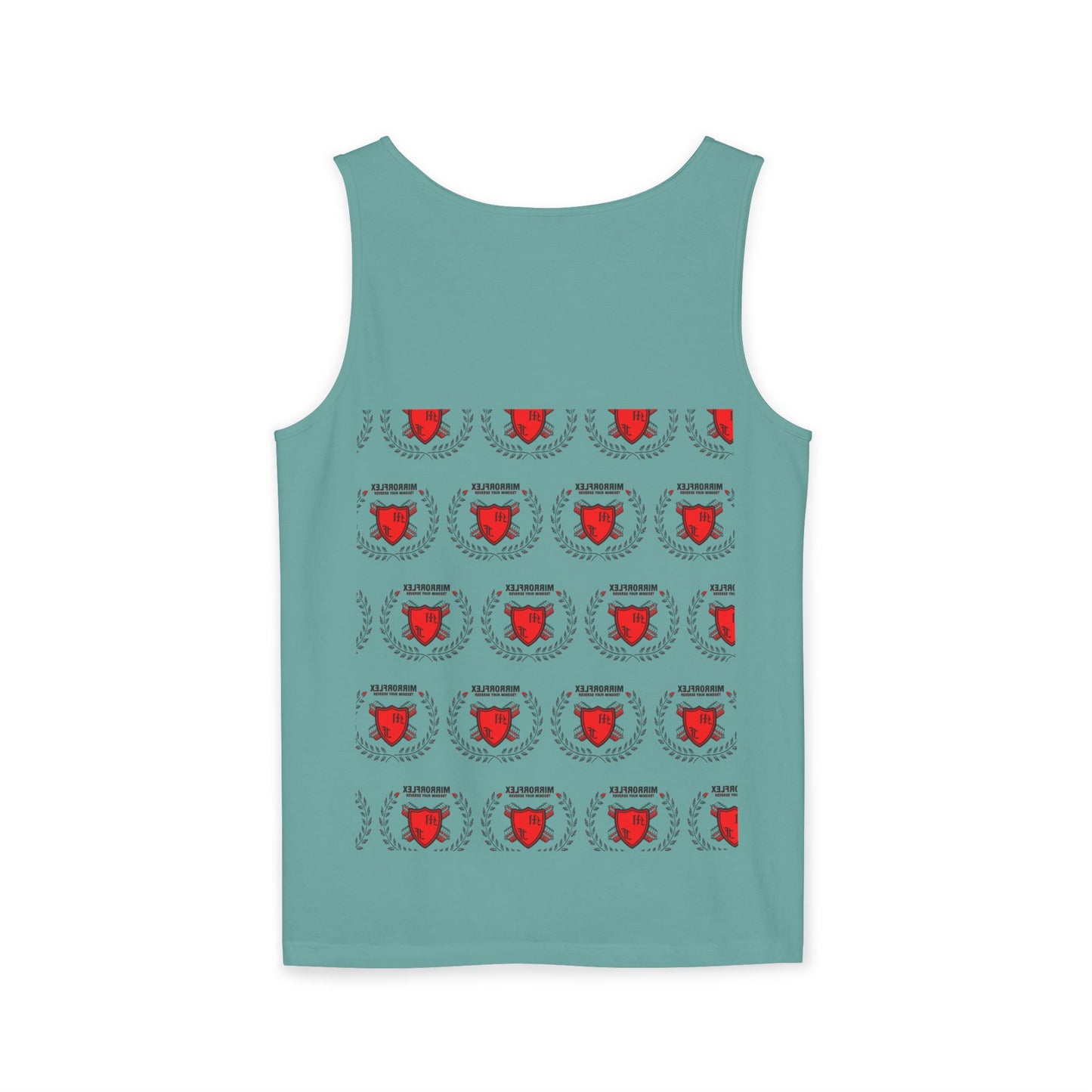 Unisex Garment-Dyed Tank Top - 'Light Weight Baby' Gym Shirt with Back Design