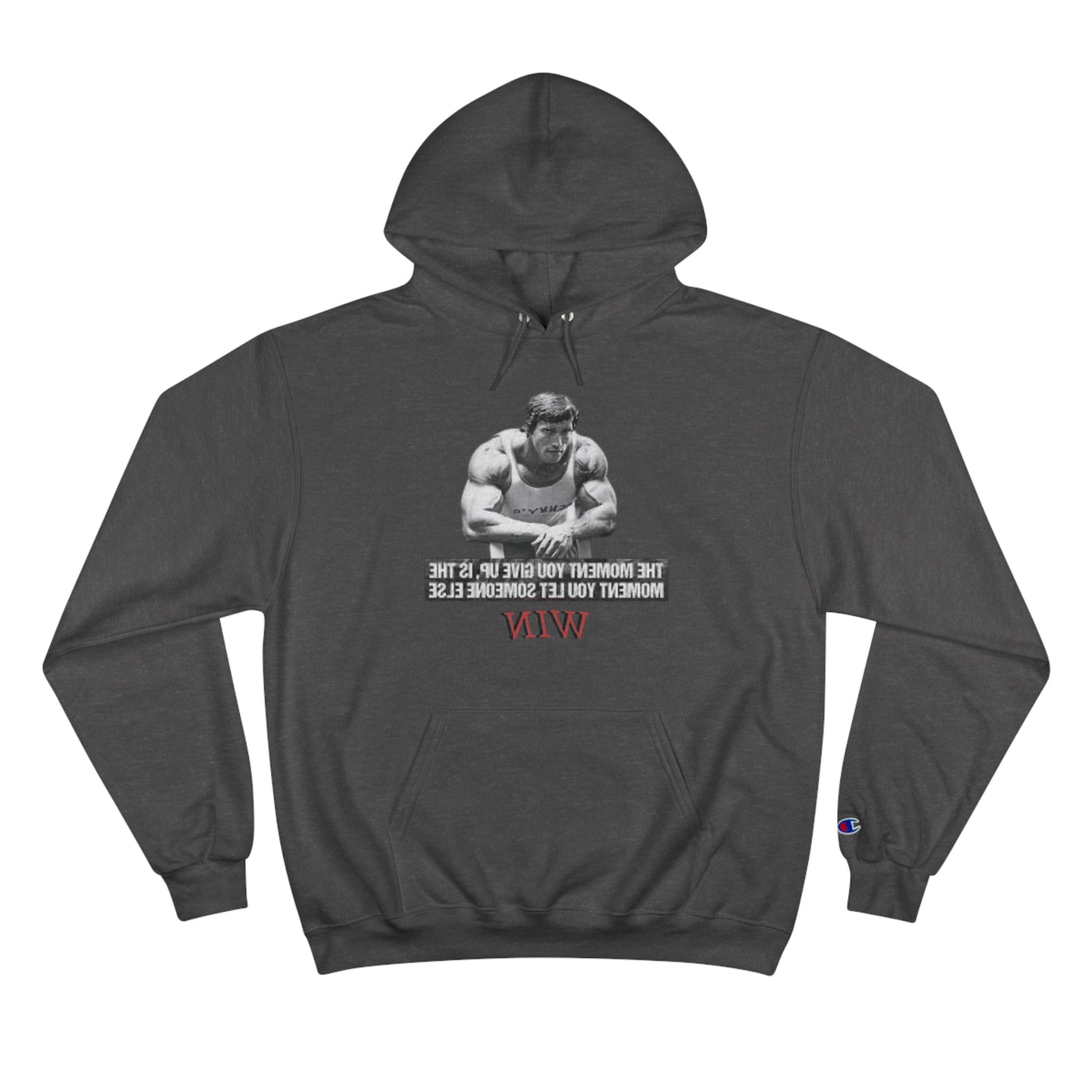 Motivational Champion Hoodie - 'WIN' Quote | Fitness Apparel