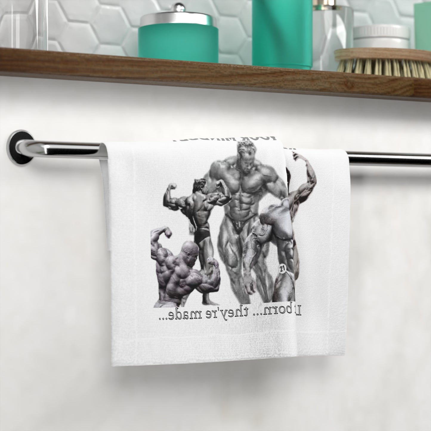 Fitness Motivational Face Towel - 'MirrorFlex: Reverses Your Mindset'