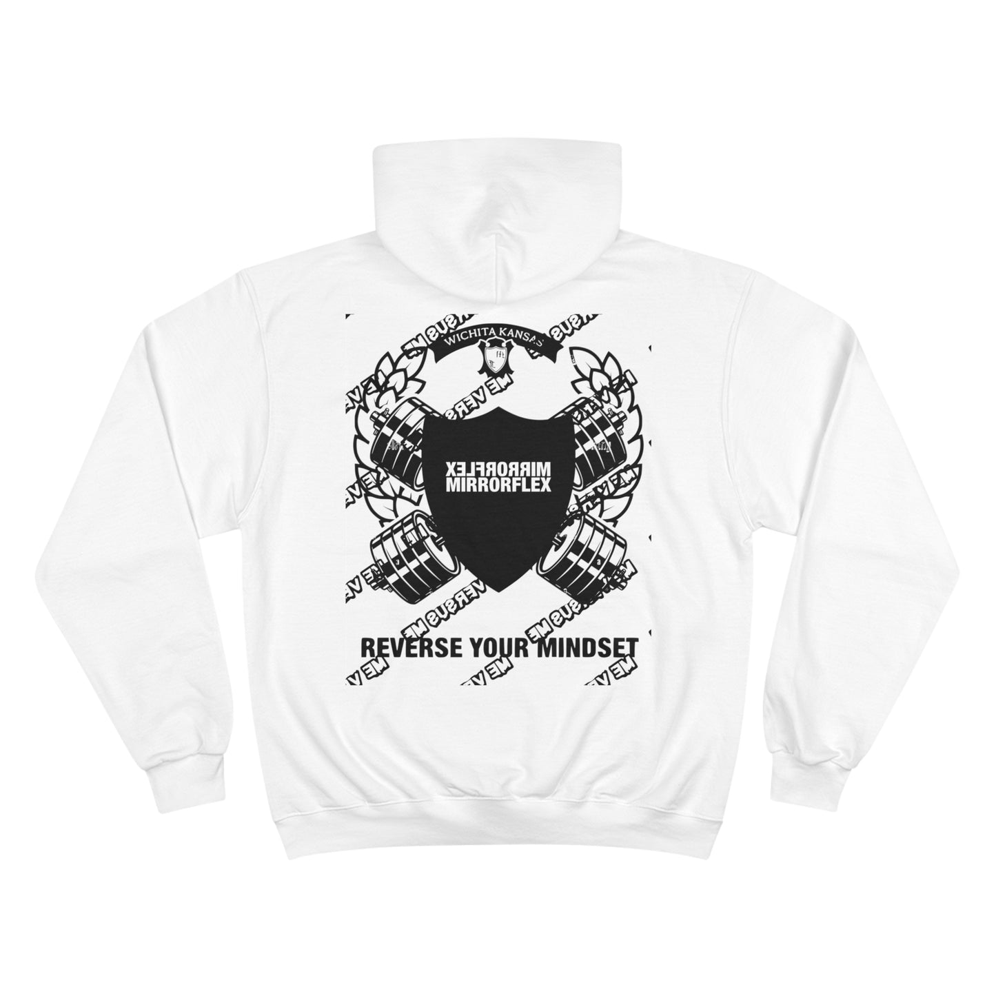 Motivational Champion Hoodie - Reverse Your Mindset, Fitness Inspiration, Gym Wear
