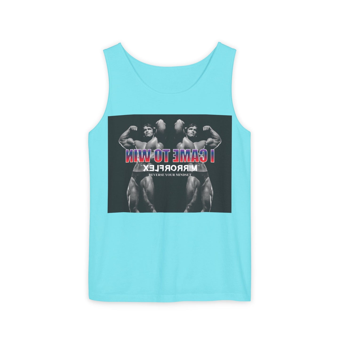 Unisex Garment-Dyed Tank Top - 'I Came to Win' Motivational Gym Wear