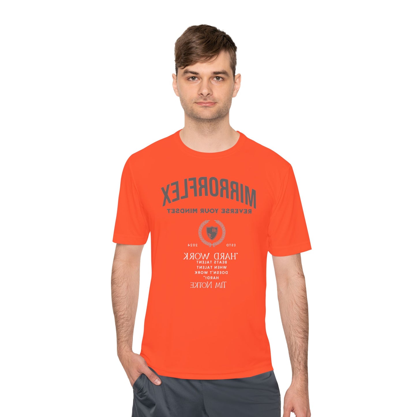 Motivational Unisex Moisture Wicking Tee - 'Reverse Your Mindset' Fitness Shirt