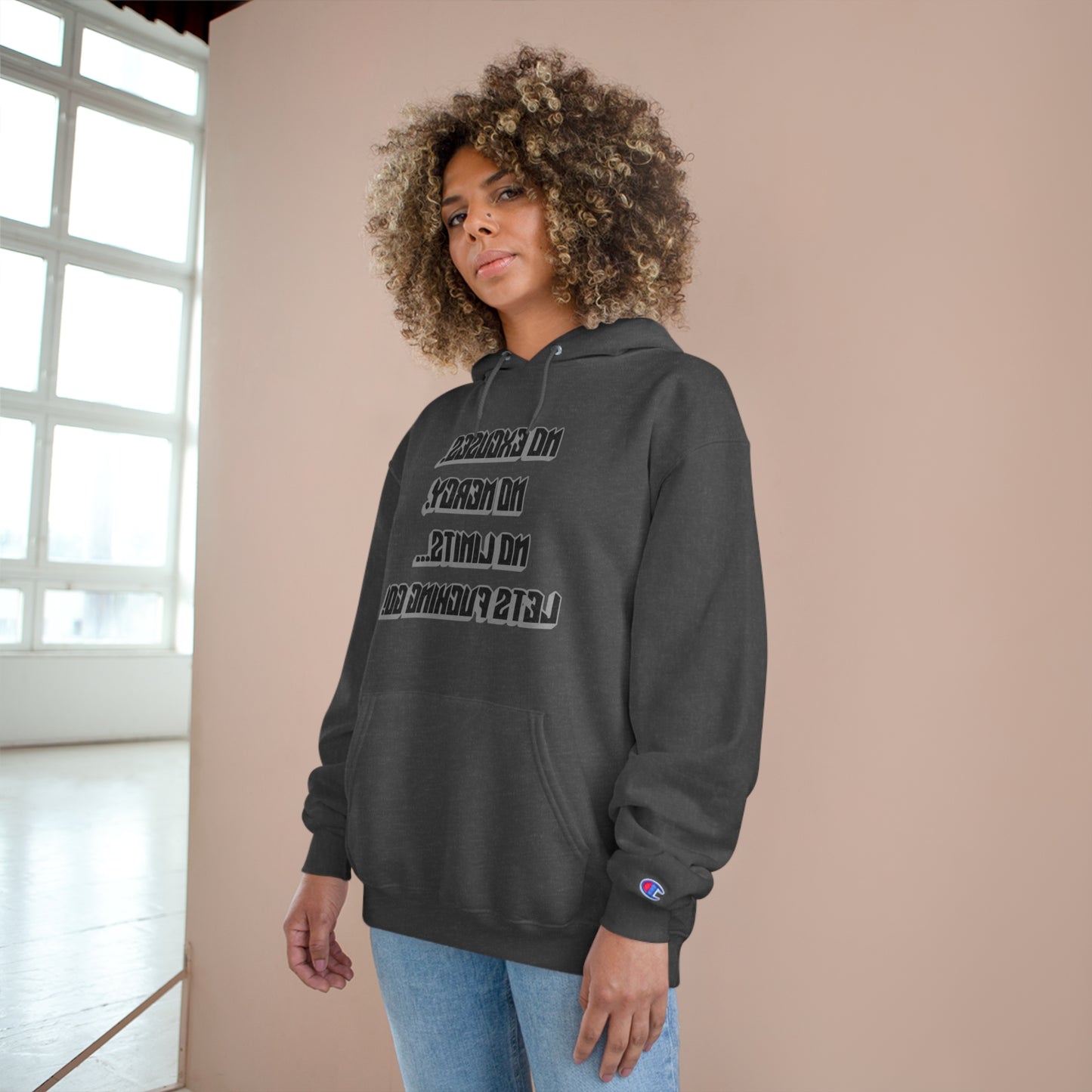Motivational Champion Hoodie - No Excuses, No Mercy, No Limits!