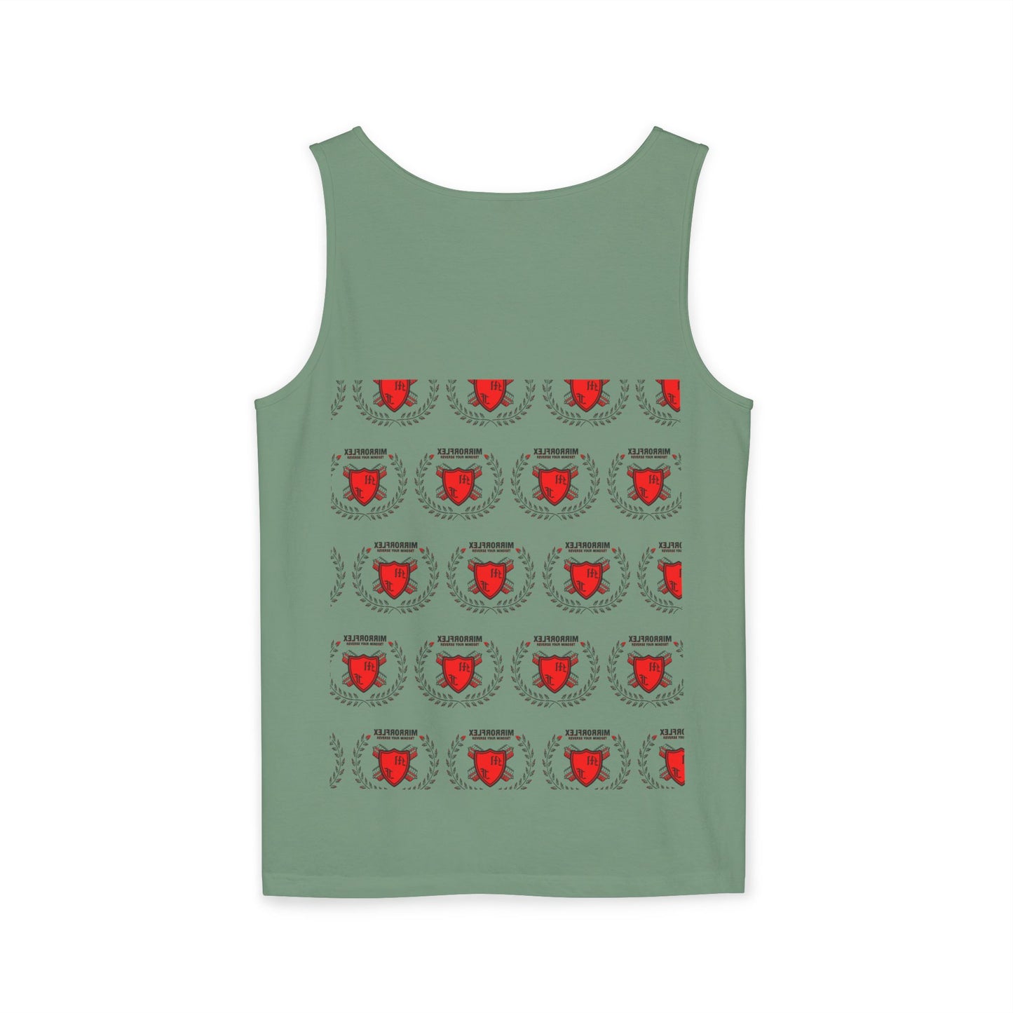 Unisex Garment-Dyed Tank Top - 'Light Weight Baby' Gym Shirt with Back Design