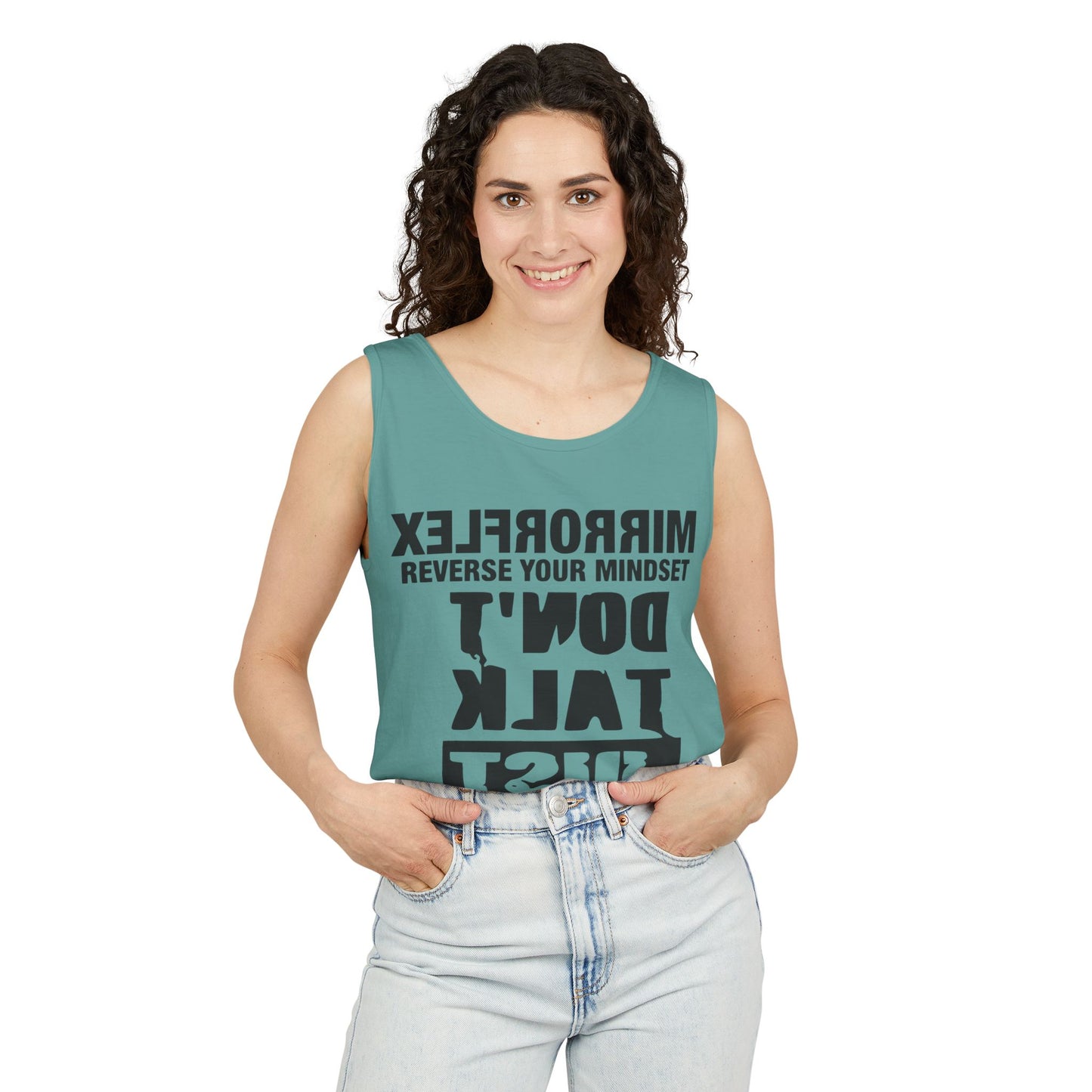 Motivational Unisex Tank Top - 'Reverse Your Mindset'