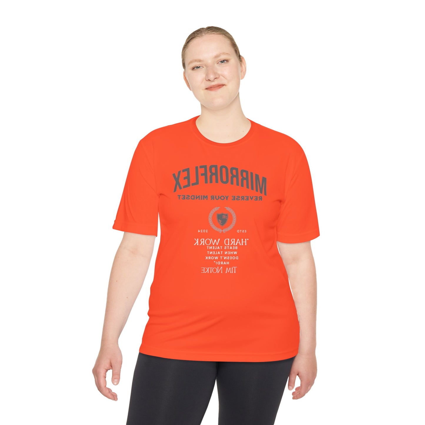 Motivational Unisex Moisture Wicking Tee - 'Reverse Your Mindset' Fitness Shirt