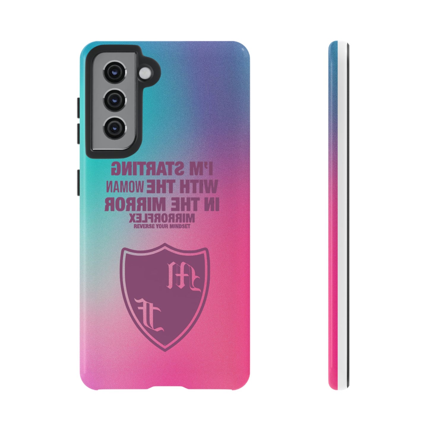 Empowering Phone Case - 'Starting with the Woman in the Mirror' Design
