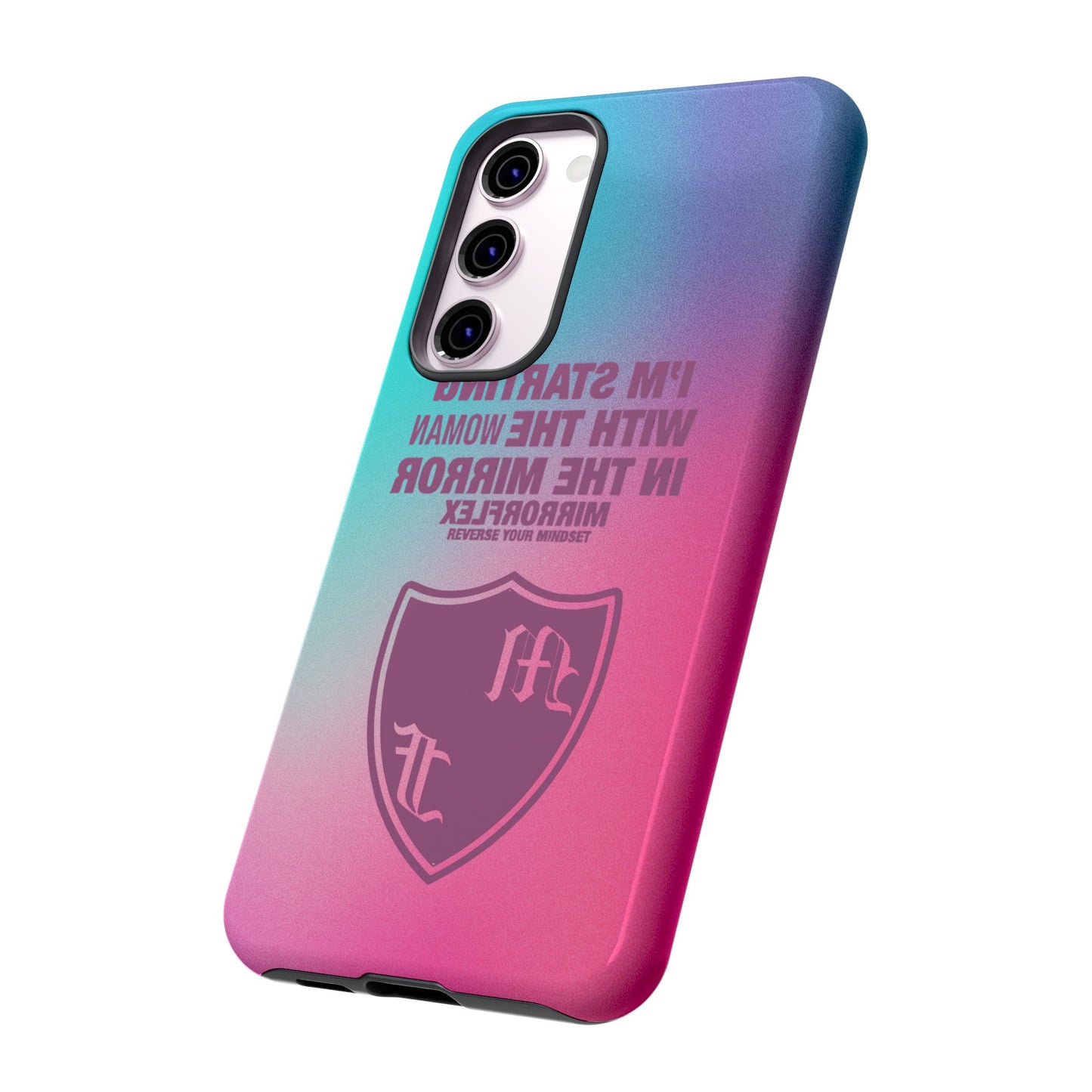 Empowering Phone Case - 'Starting with the Woman in the Mirror' Design