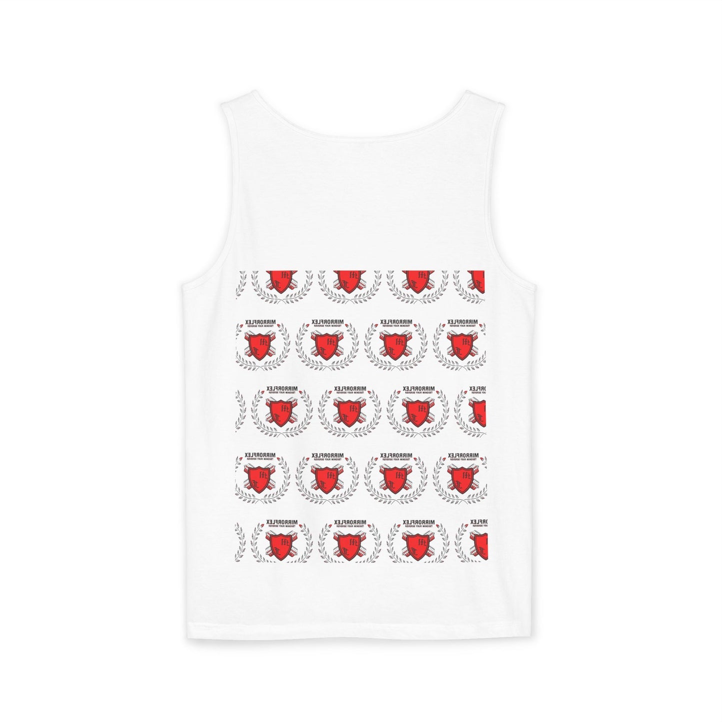 Unisex Garment-Dyed Tank Top - 'Light Weight Baby' Gym Shirt with Back Design