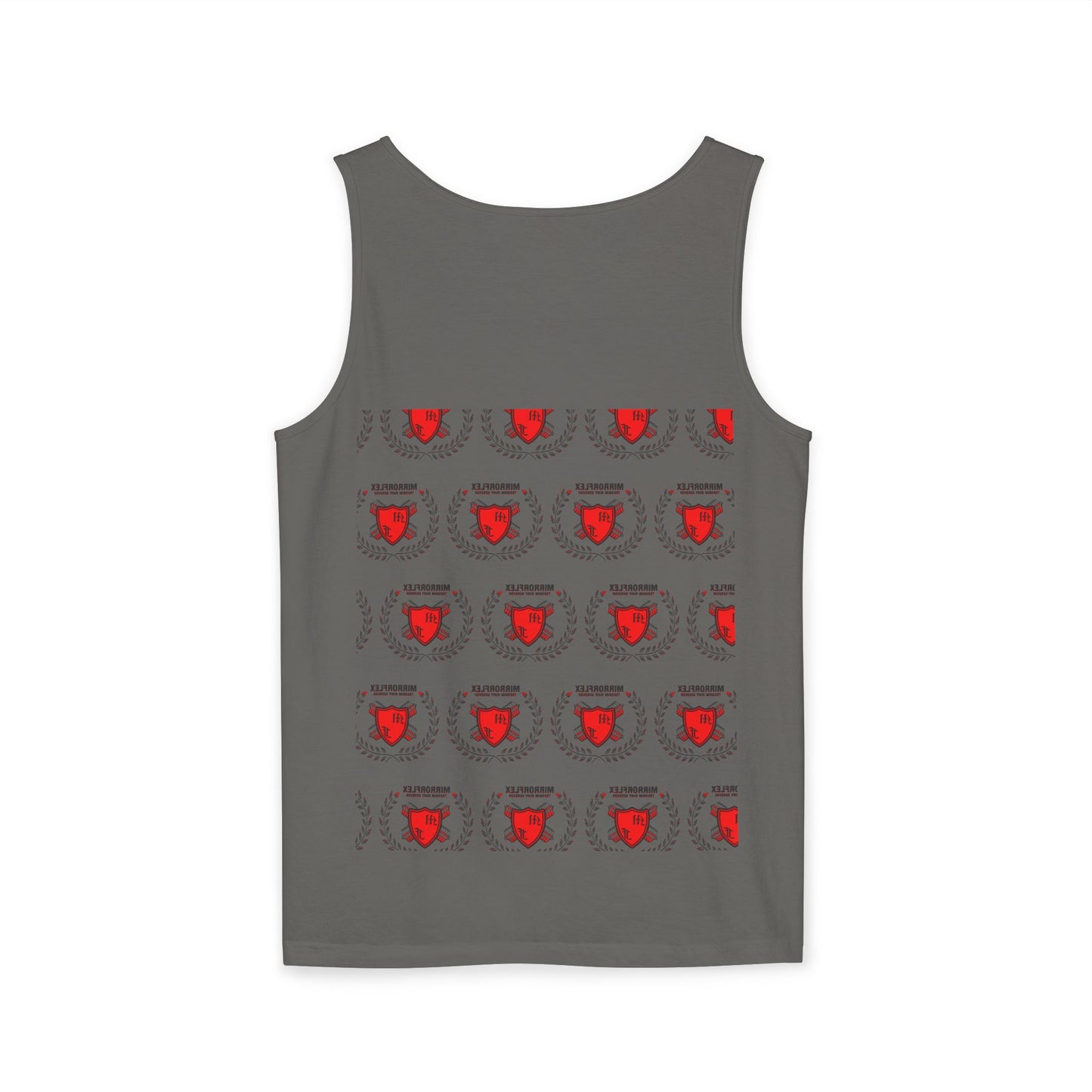 Unisex Garment-Dyed Tank Top - 'Light Weight Baby' Gym Shirt with Back Design