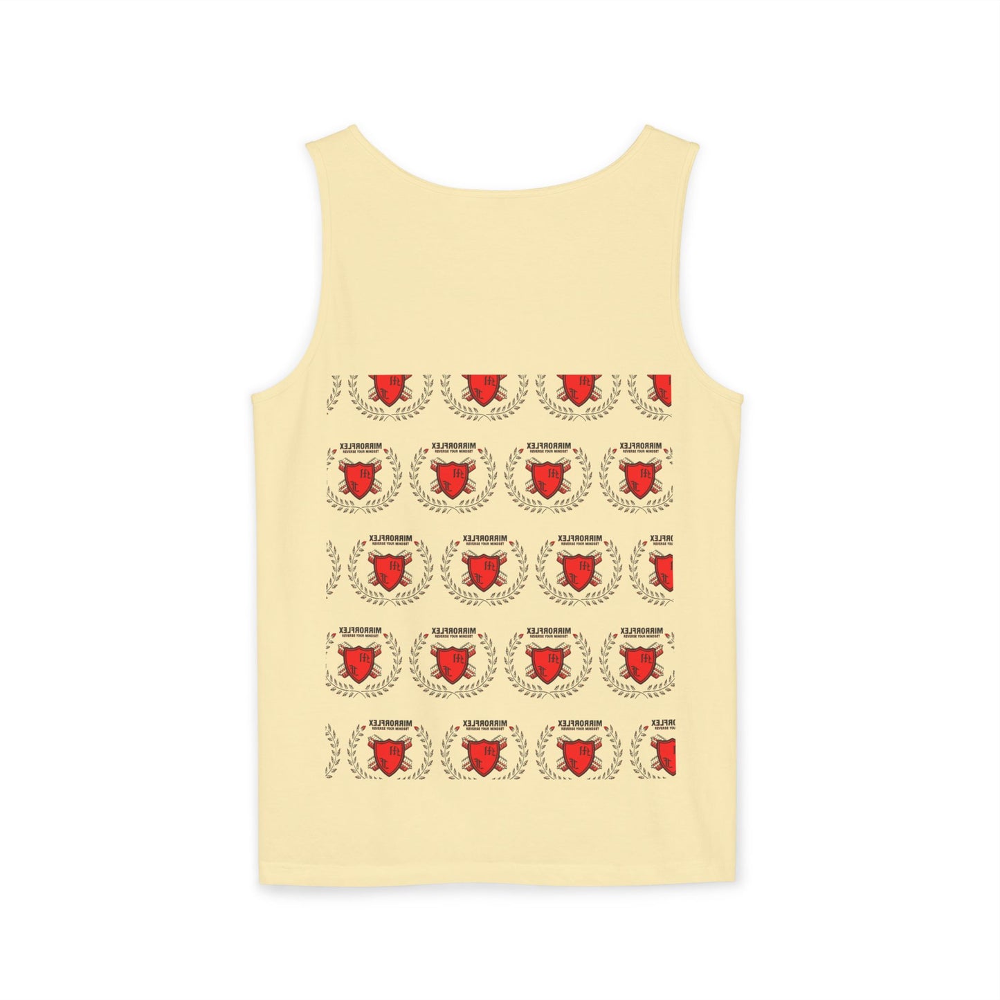 Unisex Garment-Dyed Tank Top - 'Light Weight Baby' Gym Shirt with Back Design
