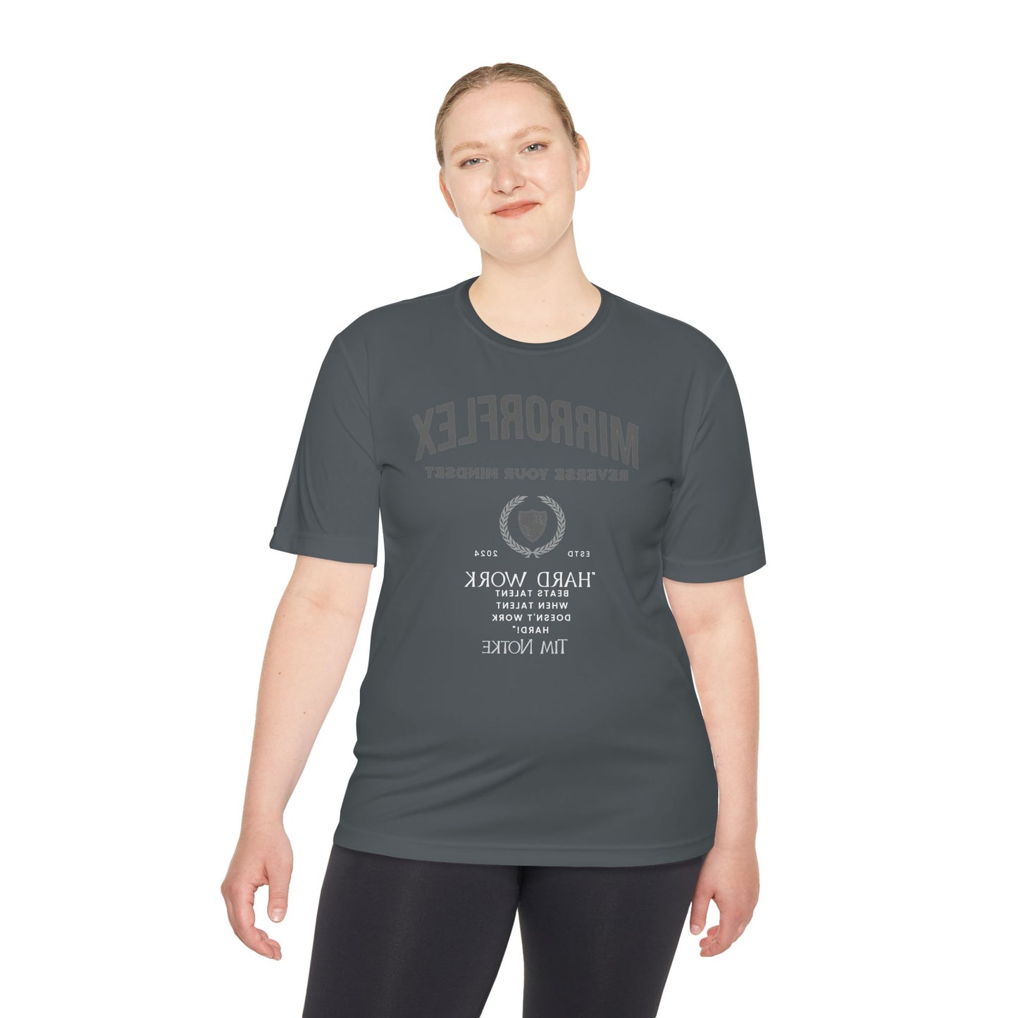 Motivational Unisex Moisture Wicking Tee - 'Reverse Your Mindset' Fitness Shirt