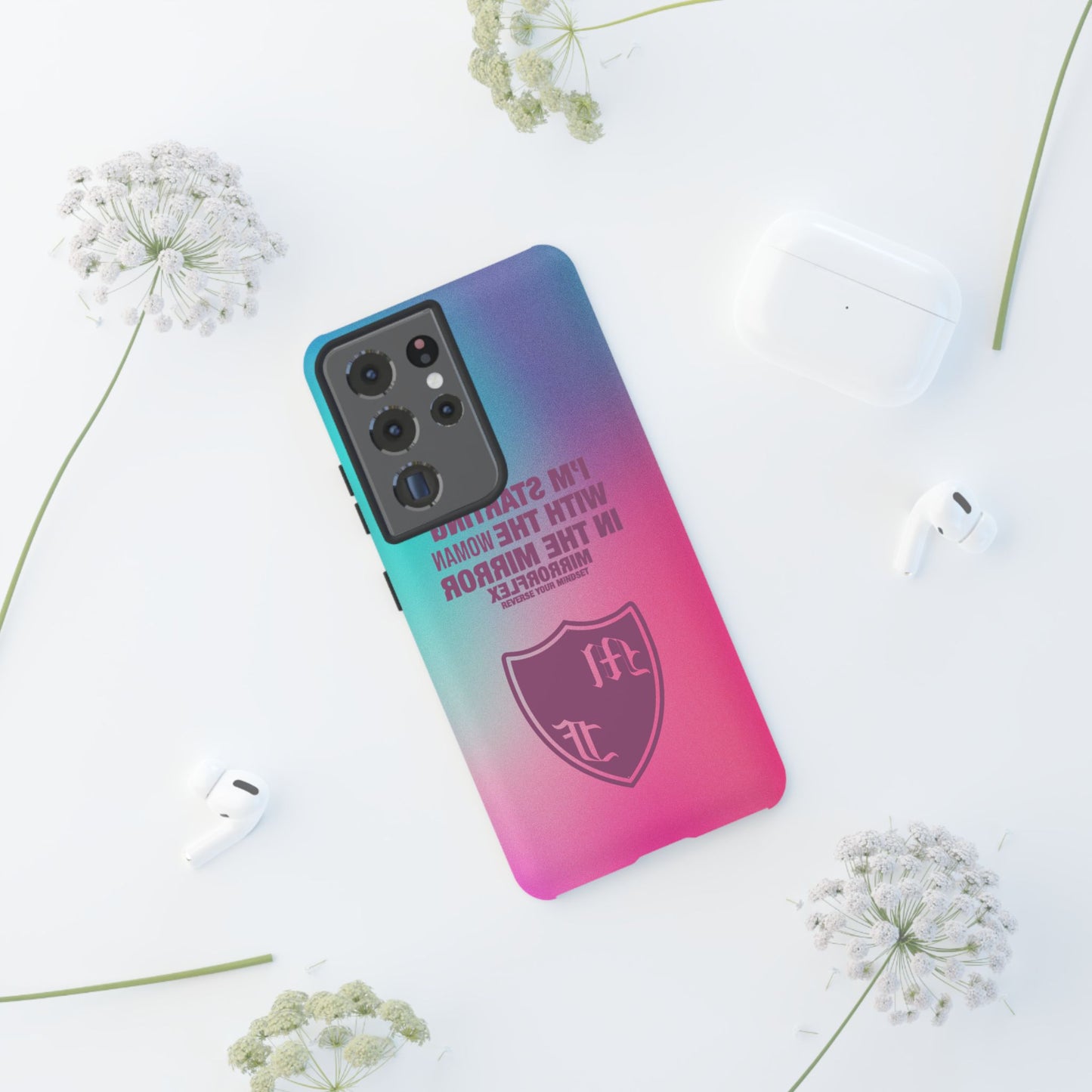 Empowering Phone Case - 'Starting with the Woman in the Mirror' Design