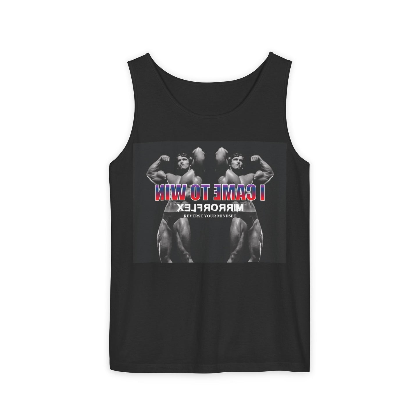 Unisex Garment-Dyed Tank Top - 'I Came to Win' Motivational Gym Wear