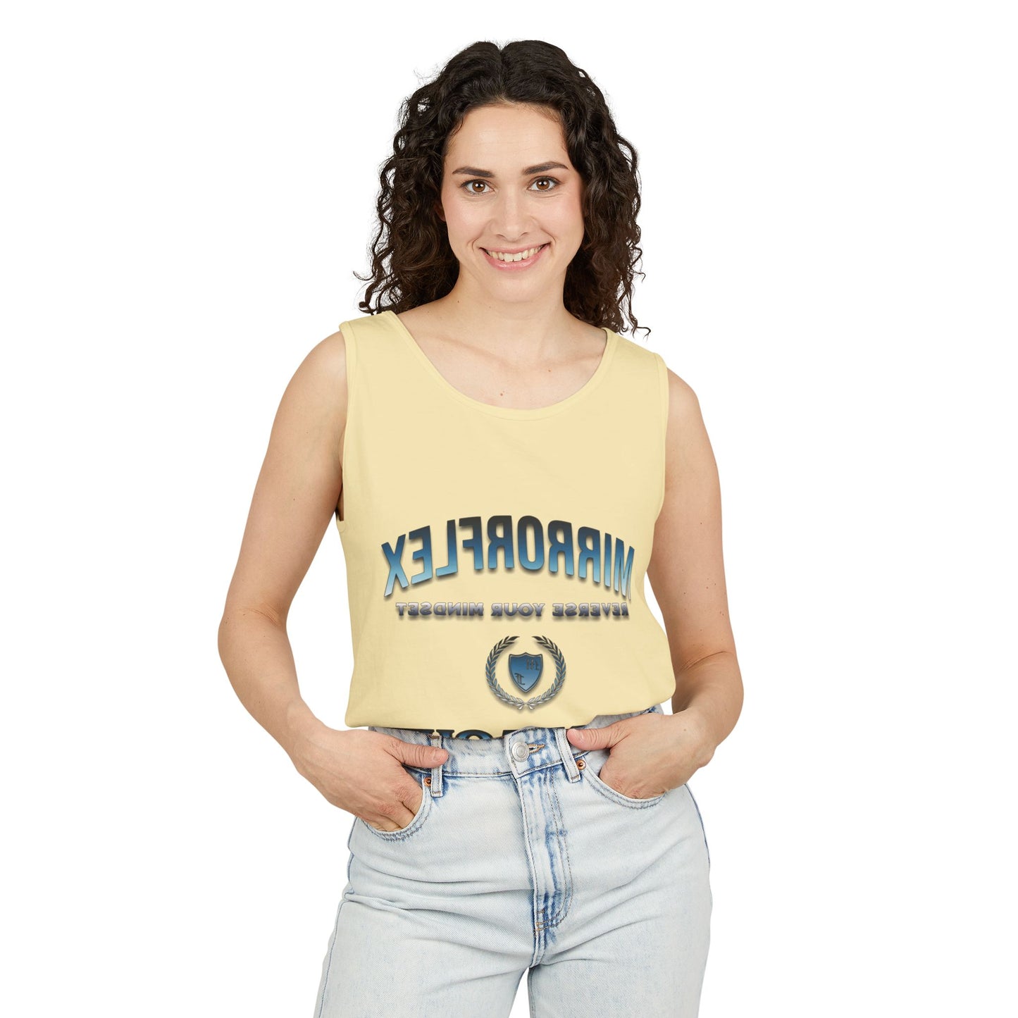 Unisex Garment-Dyed Tank Top - "Don't Quit" Motivational Shirt for Athletes & Casual Wear