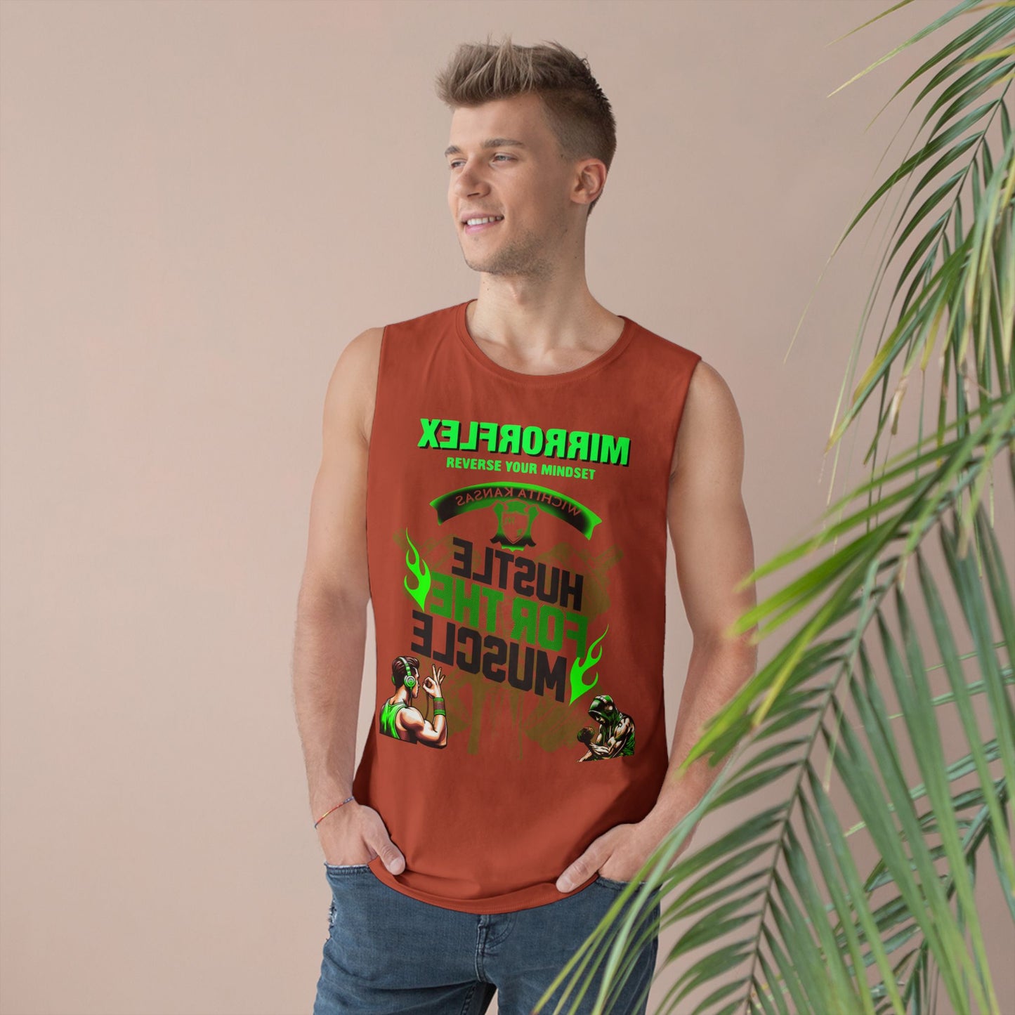 Hustle & Muscle Unisex Tank Top - Graphic Fitness Wear