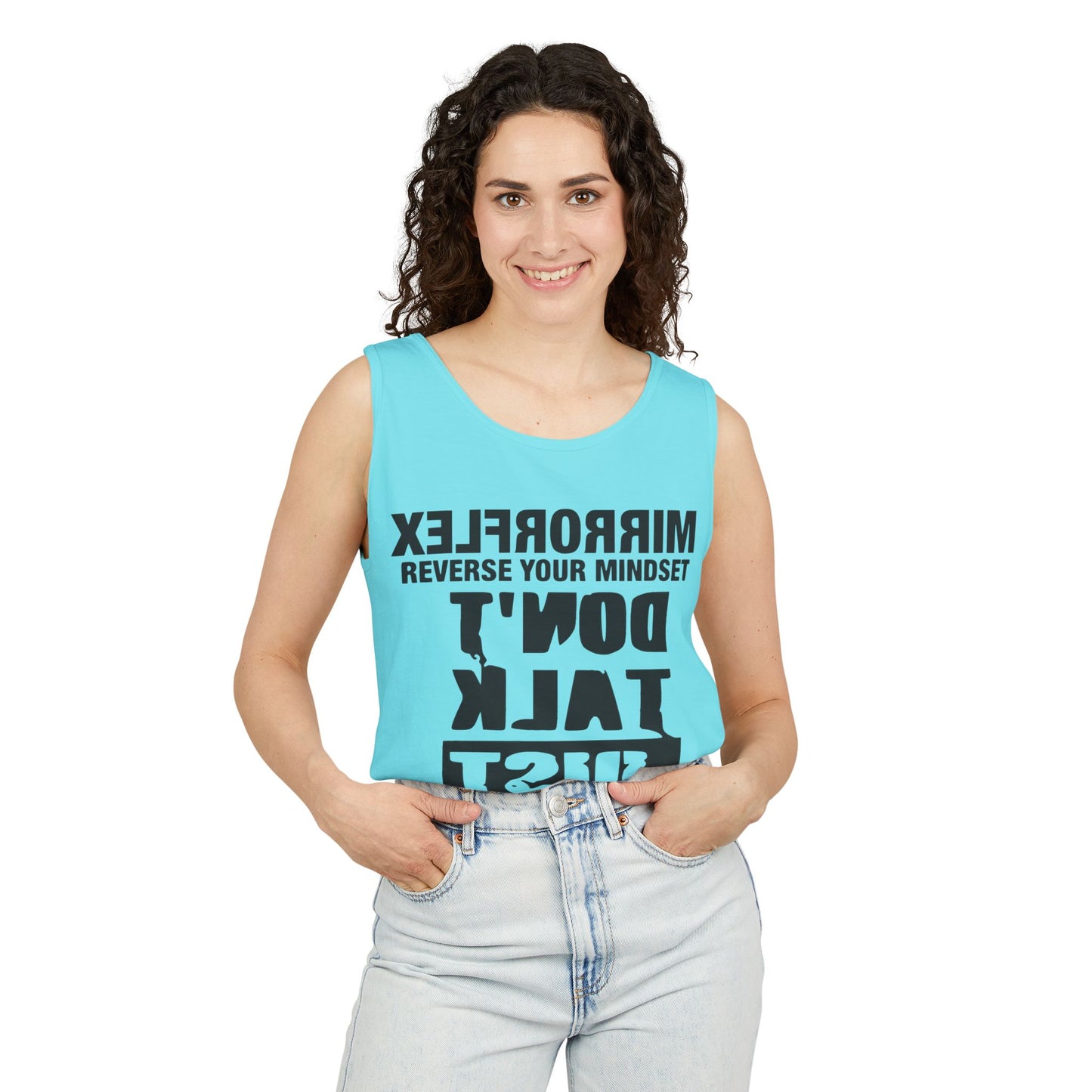 Motivational Unisex Tank Top - 'Reverse Your Mindset'