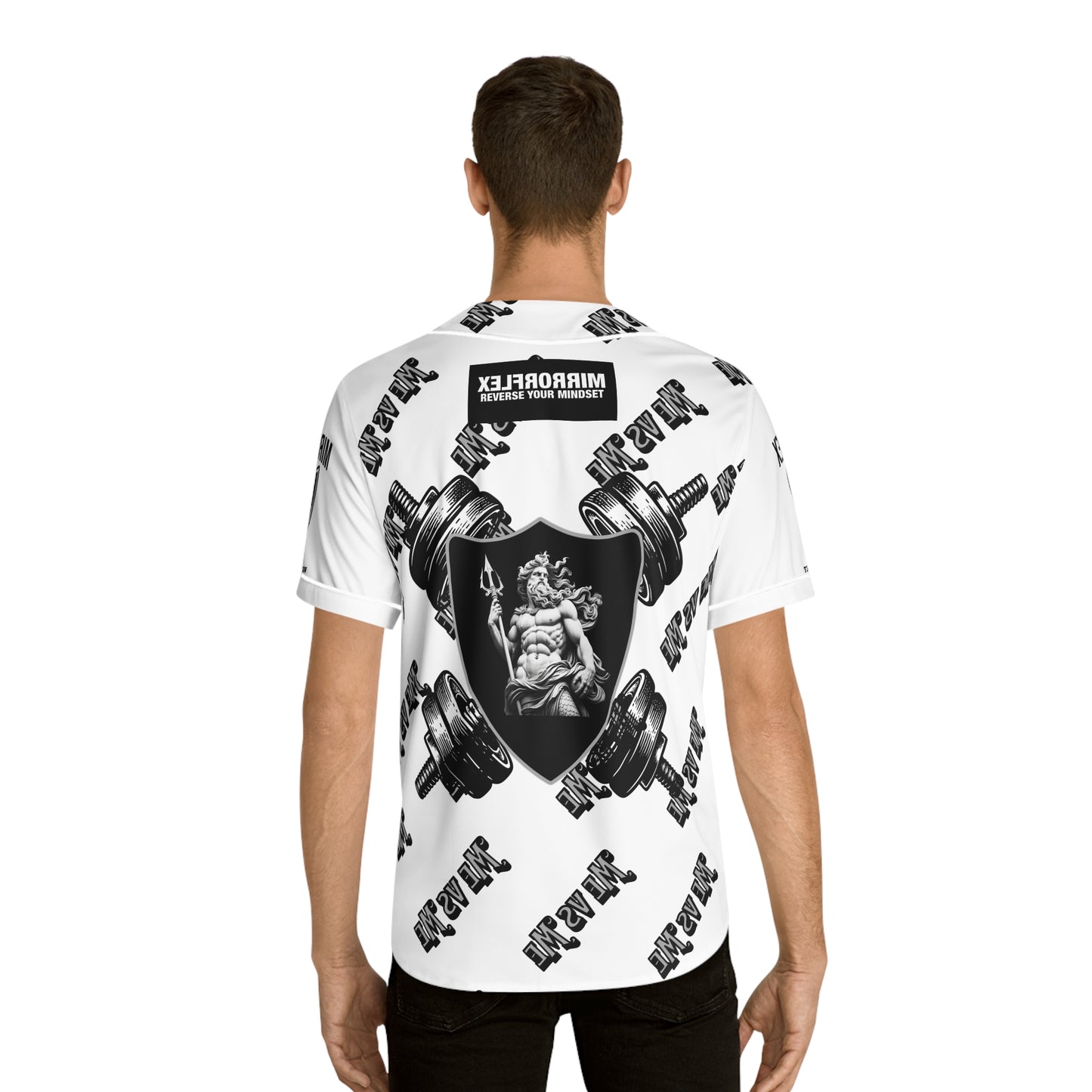 Men's Baseball Jersey - 'Reverse Your Mindset' Athletic Style