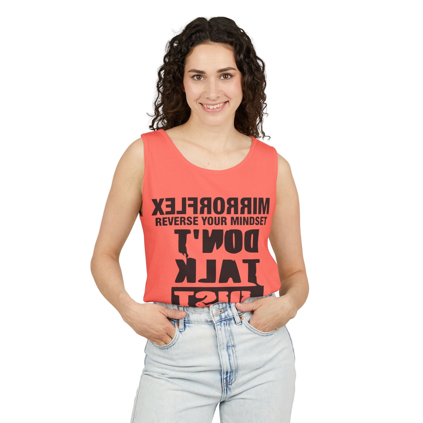 Motivational Unisex Tank Top - 'Reverse Your Mindset'
