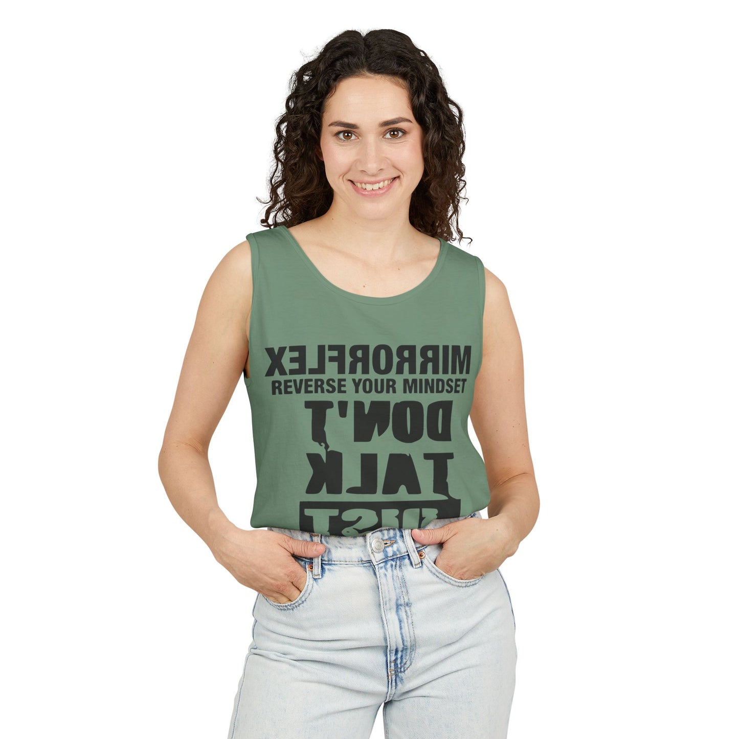 Motivational Unisex Tank Top - 'Reverse Your Mindset'