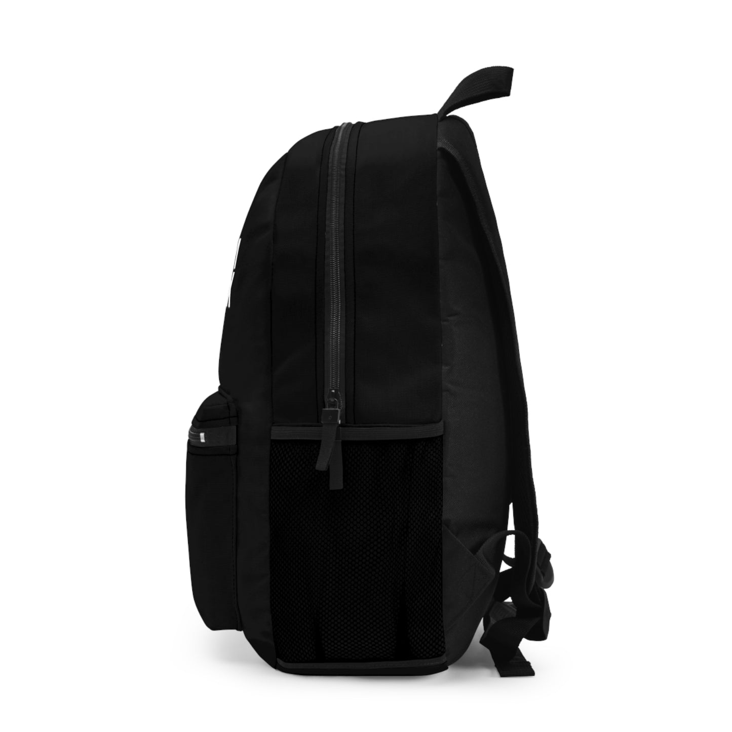 Stylish Black Backpack with Mirrorflex Design - Perfect for School or Travel