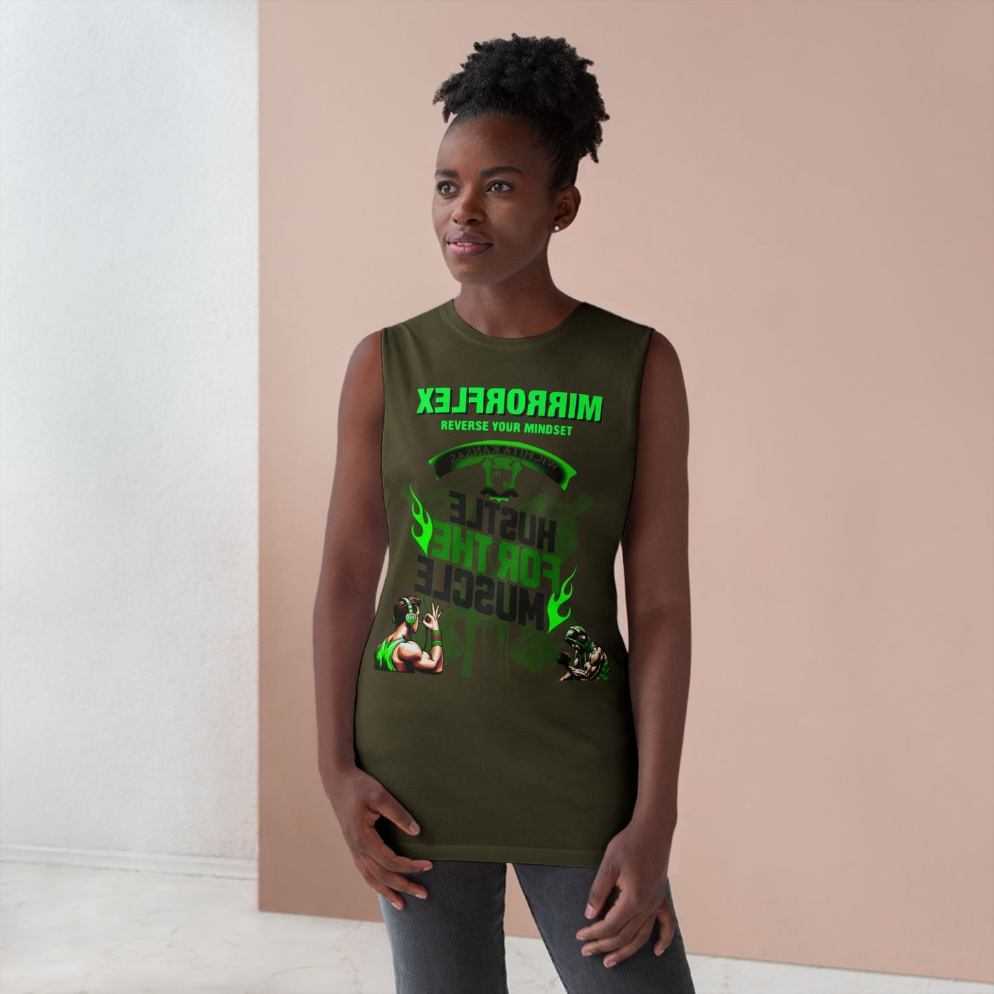 Hustle & Muscle Unisex Tank Top - Graphic Fitness Wear