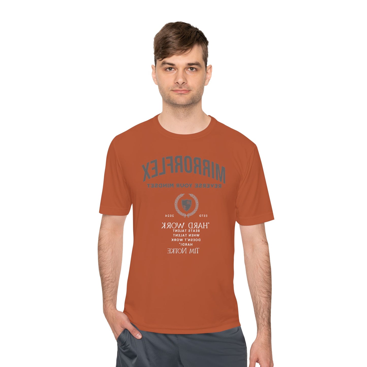 Motivational Unisex Moisture Wicking Tee - 'Reverse Your Mindset' Fitness Shirt