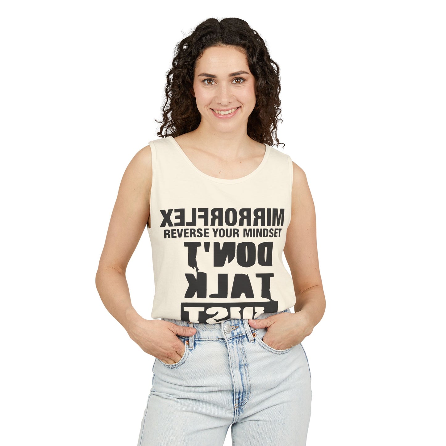 Motivational Unisex Tank Top - 'Reverse Your Mindset'