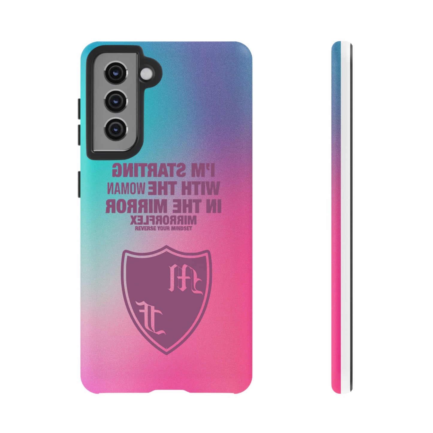 Empowering Phone Case - 'Starting with the Woman in the Mirror' Design