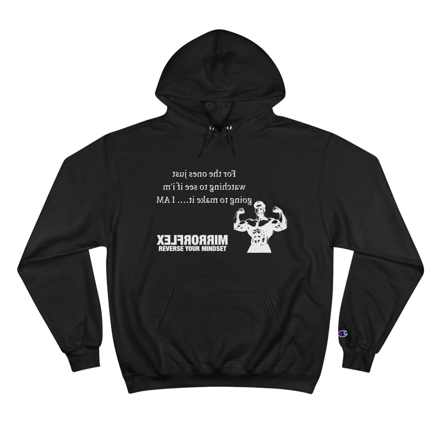 Motivational Champion Hoodie - Reverse Your Mindset, Fitness Inspiration, Gym Wear